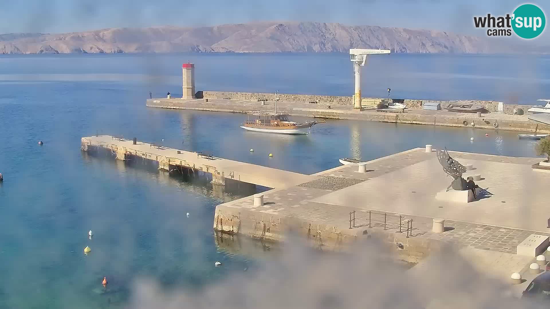 Webcam Senj – Panoramablick auf die Riva Senj