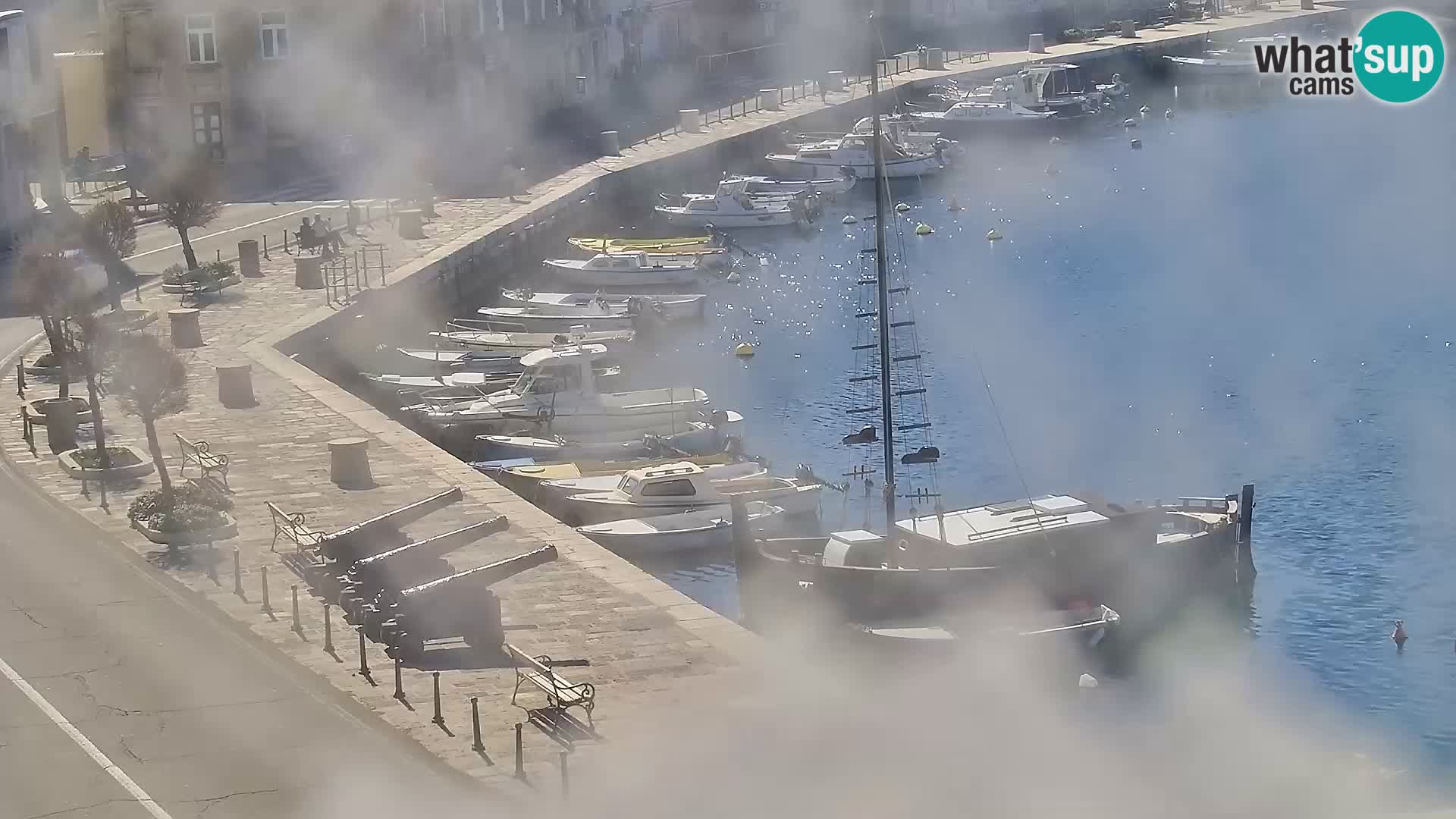 Livecam Senj – Vue panoramique de Senj riva