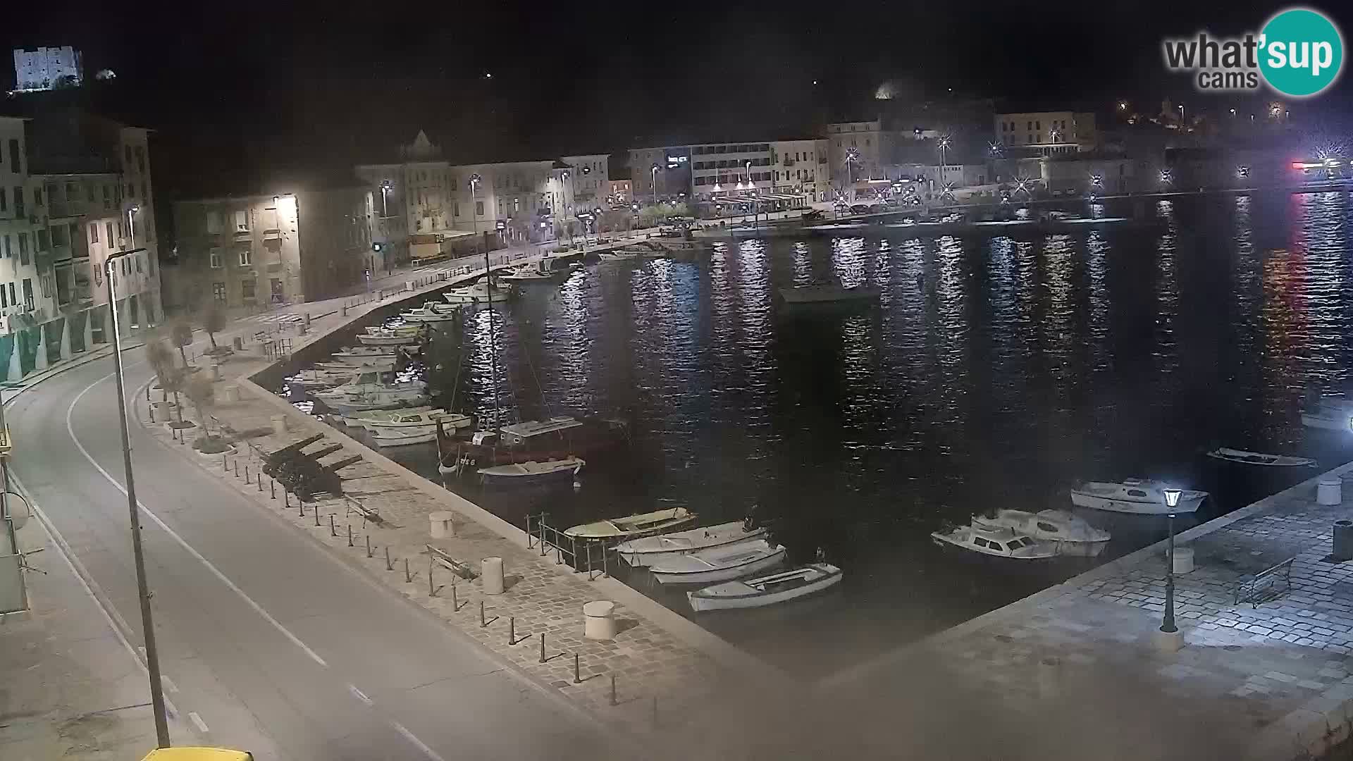 Webcam Senj – Panoramablick auf die Riva Senj