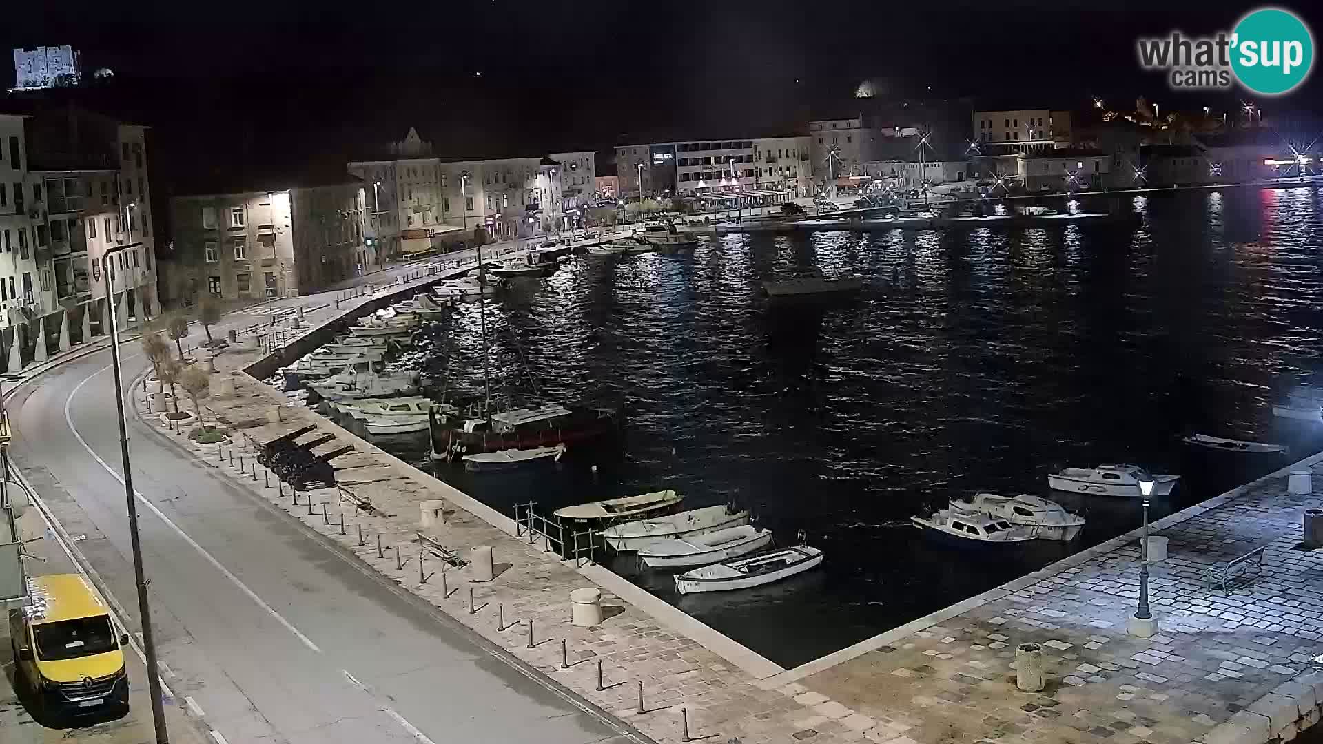 Webcam Senj – Panoramablick auf die Riva Senj