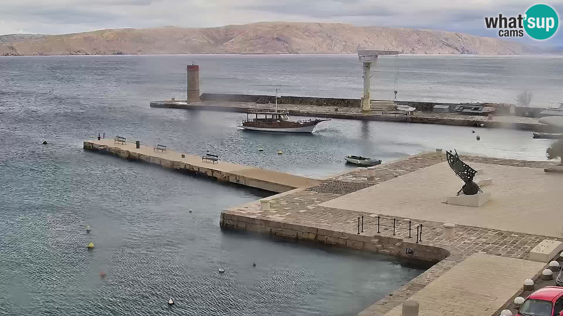 Senj camera en vivo – Vista panorámica de Senj riva