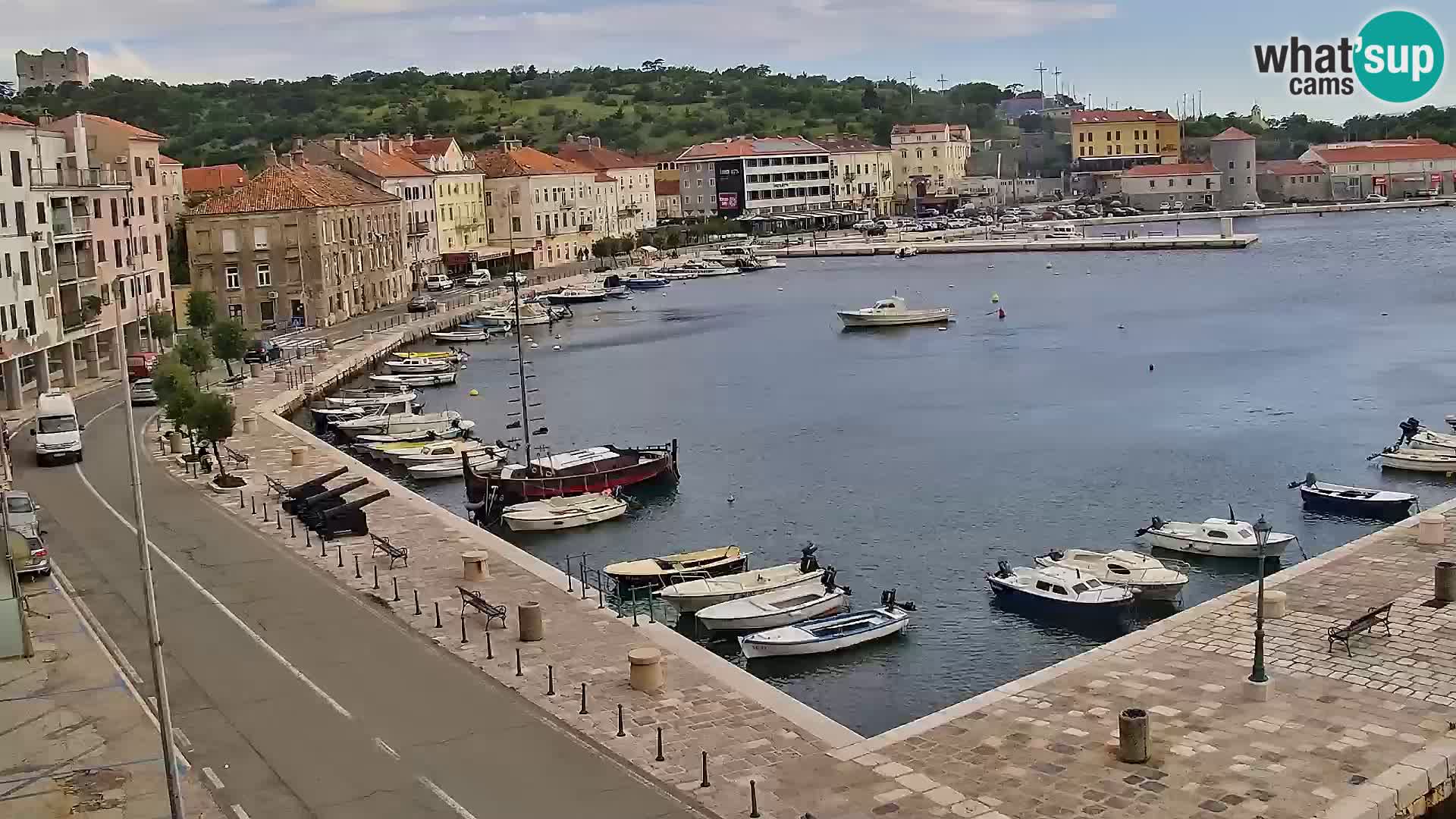 Kamera u živo Senj – Panoramski pogled na senjsku rivu