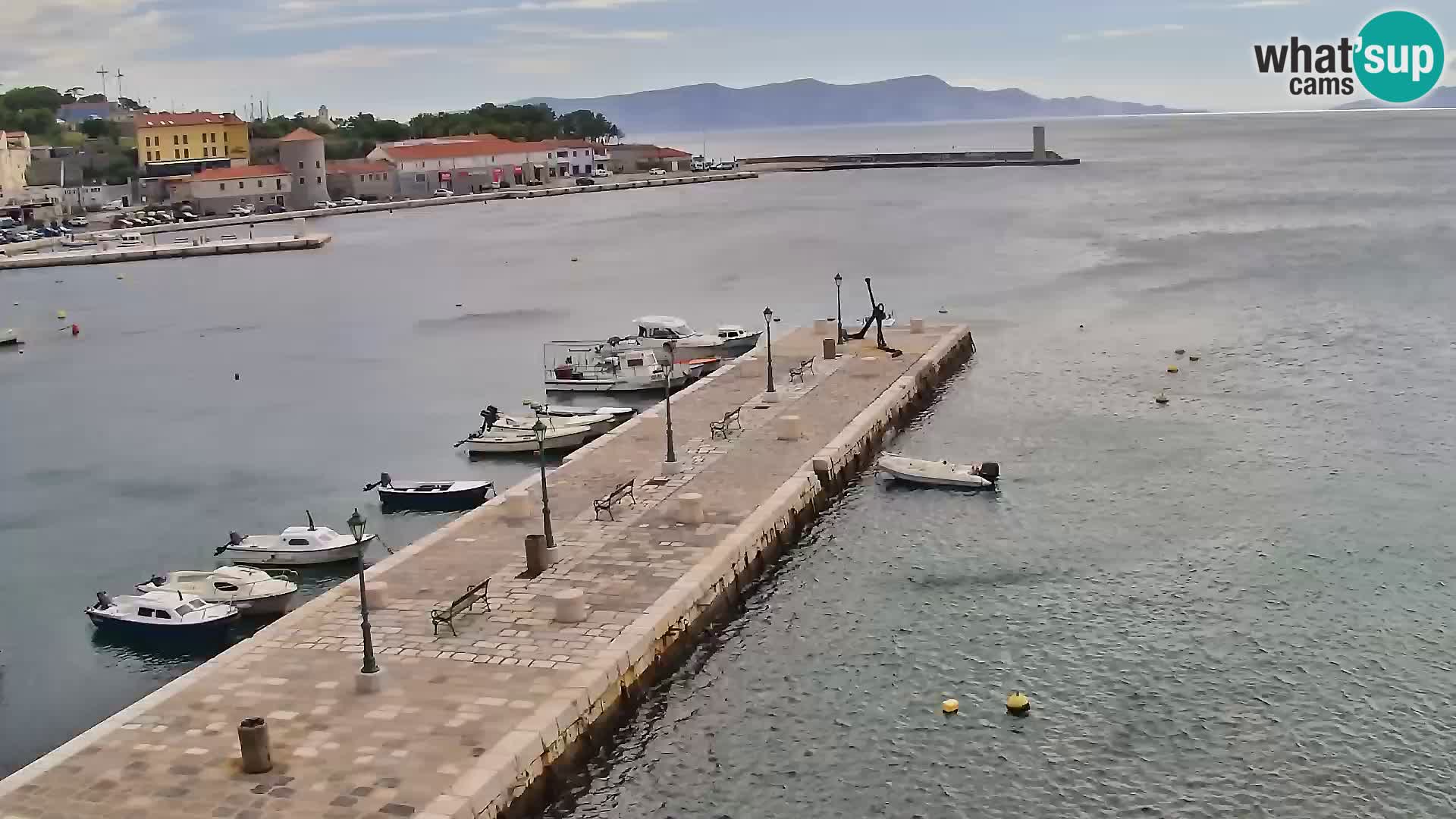 Kamera u živo Senj – Panoramski pogled na senjsku rivu