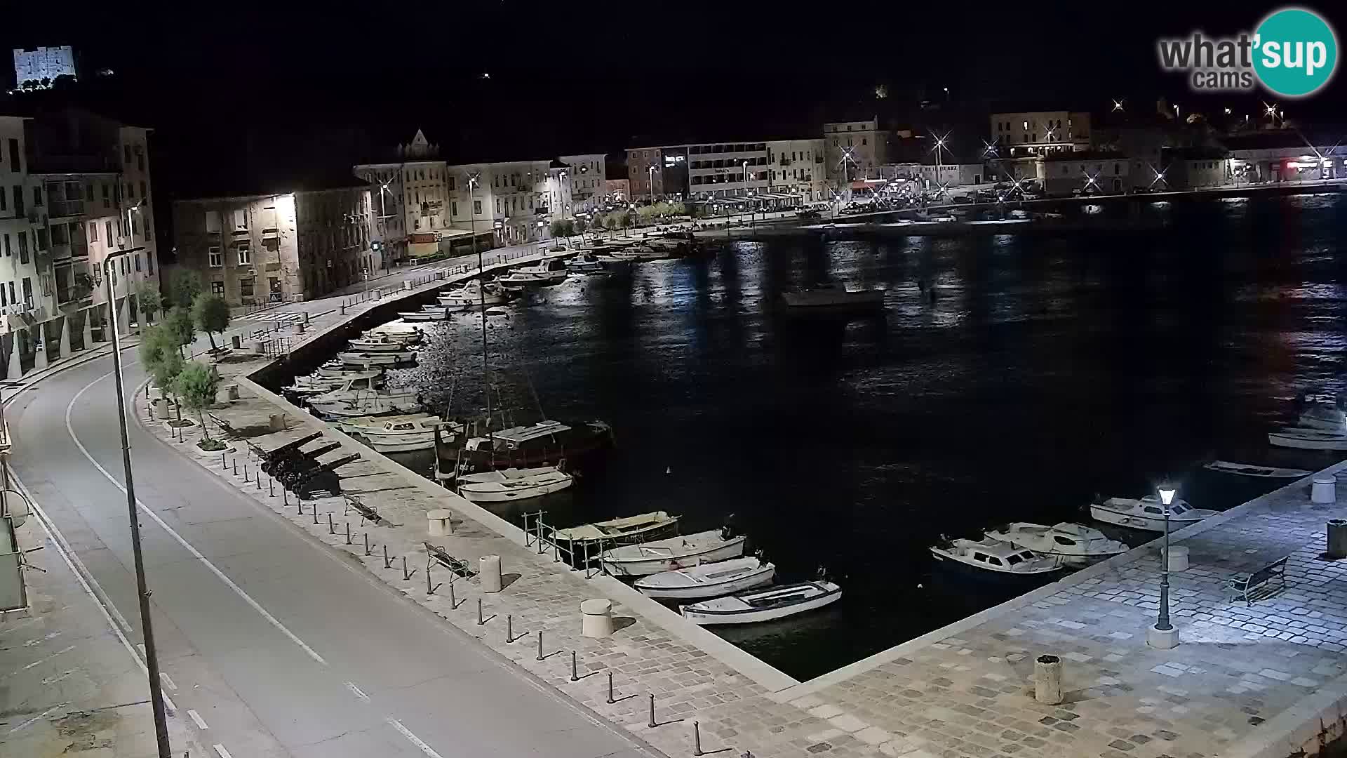 Webcam Senj – Panoramablick auf die Riva Senj