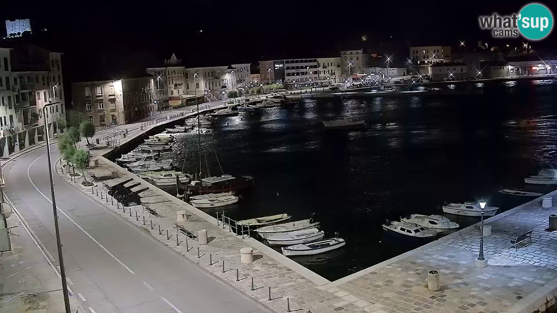 Webcam Senj – Panoramablick auf die Riva Senj
