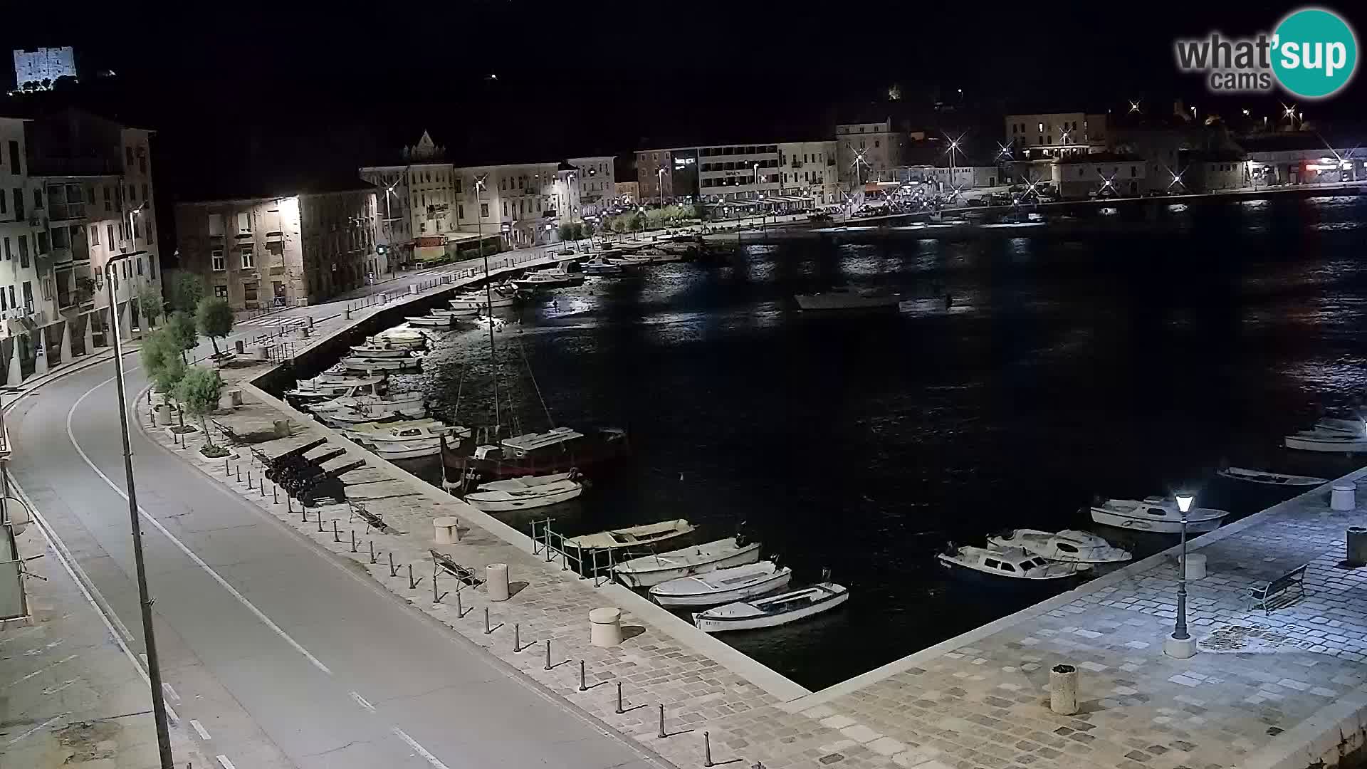 Livecam Senj – Vue panoramique de Senj riva