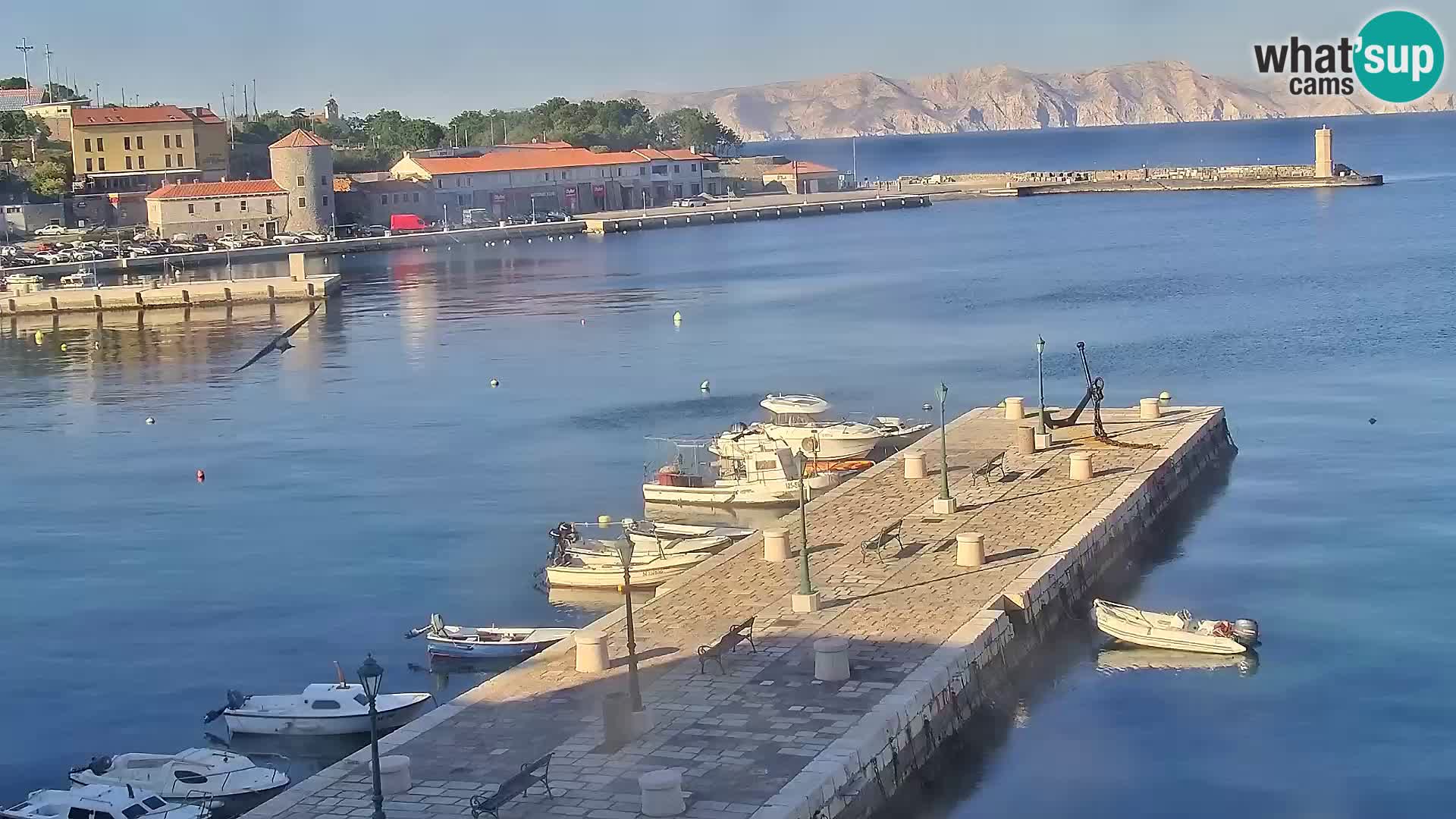 Senj Webcam – Panoramic view of Senj riva