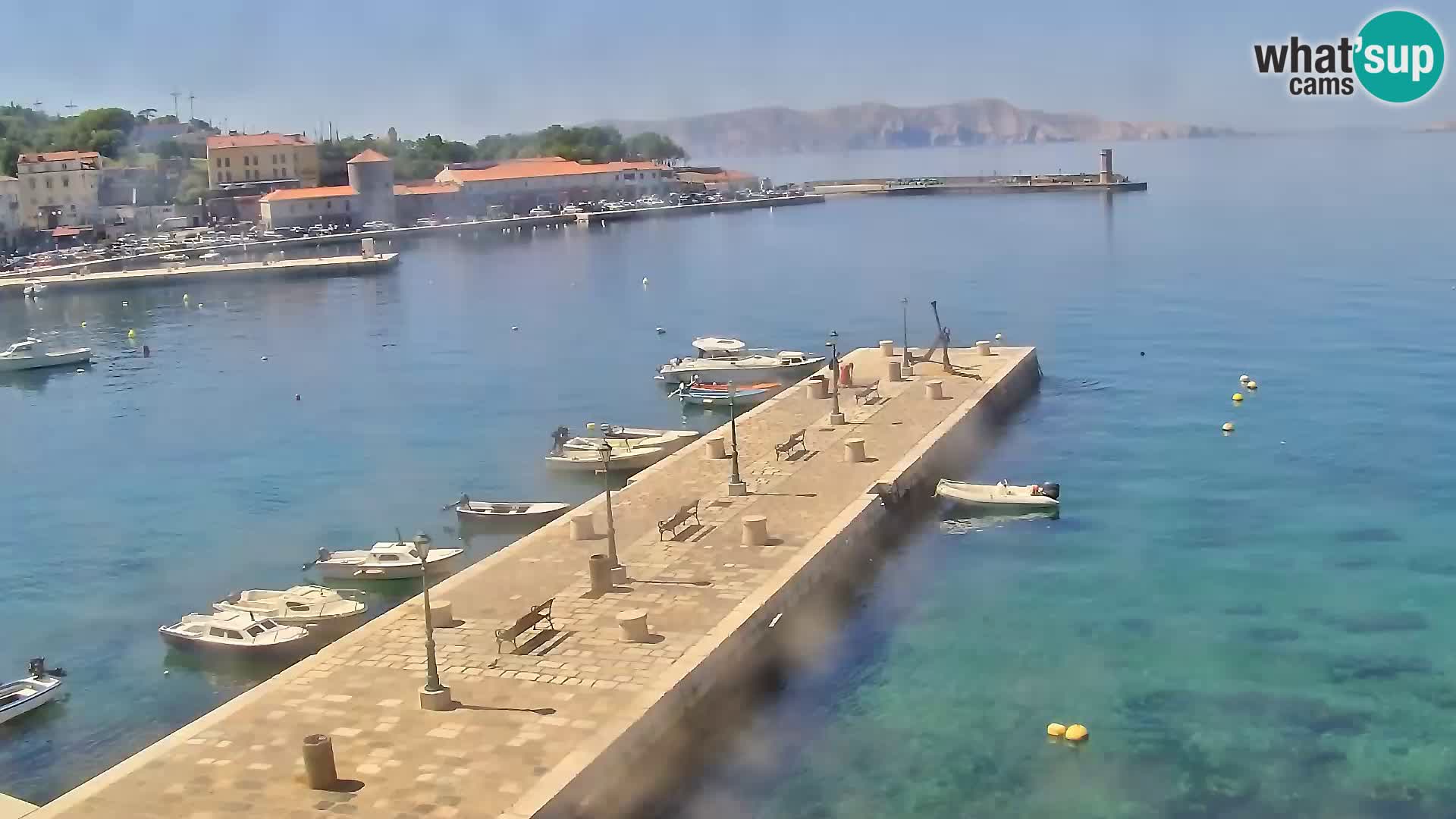 Kamera u živo Senj – Panoramski pogled na senjsku rivu