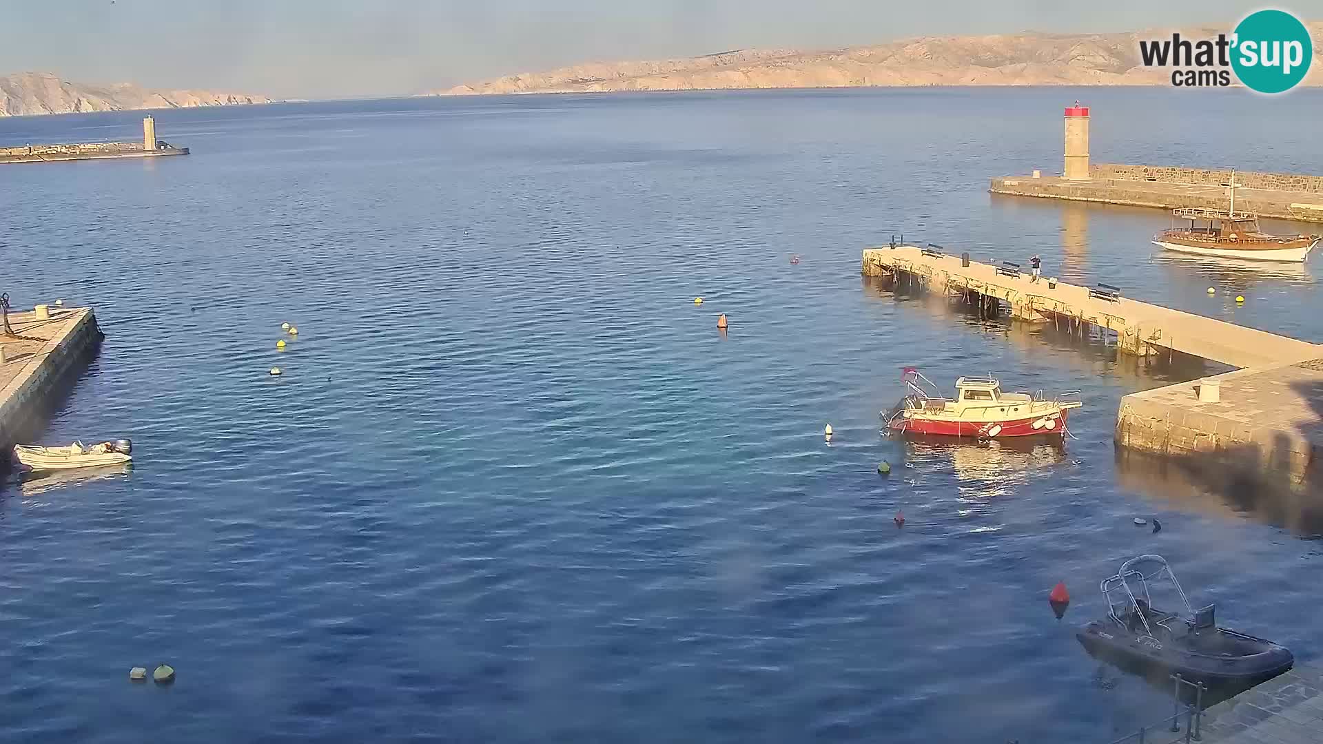 Livecam Senj – Vue panoramique de Senj riva