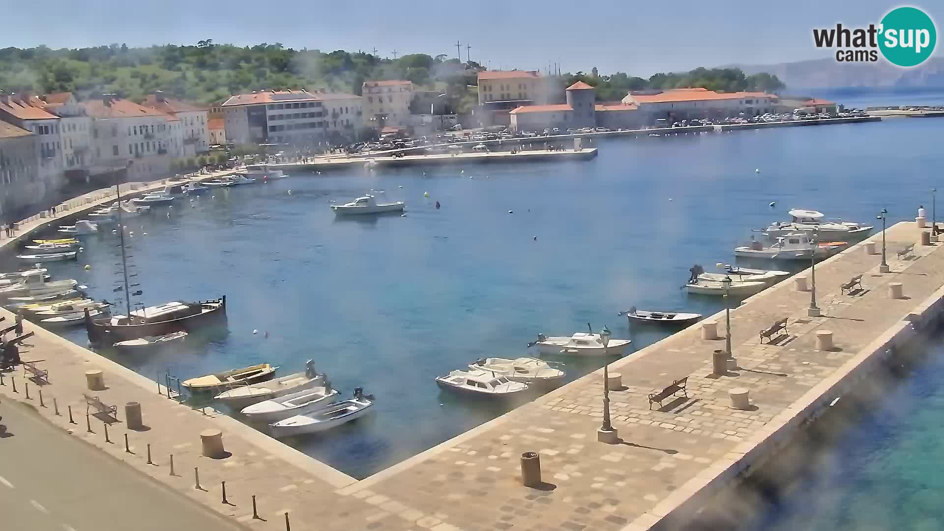 Kamera u živo Senj – Panoramski pogled na senjsku rivu