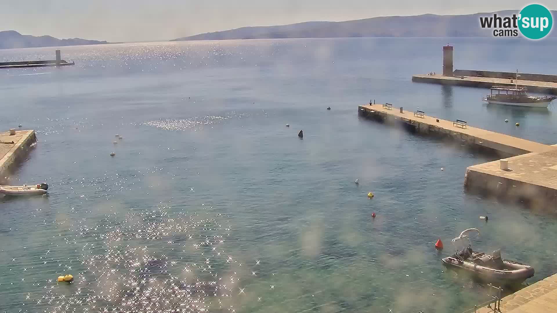 Webcam Senj – Panoramablick auf die Riva Senj