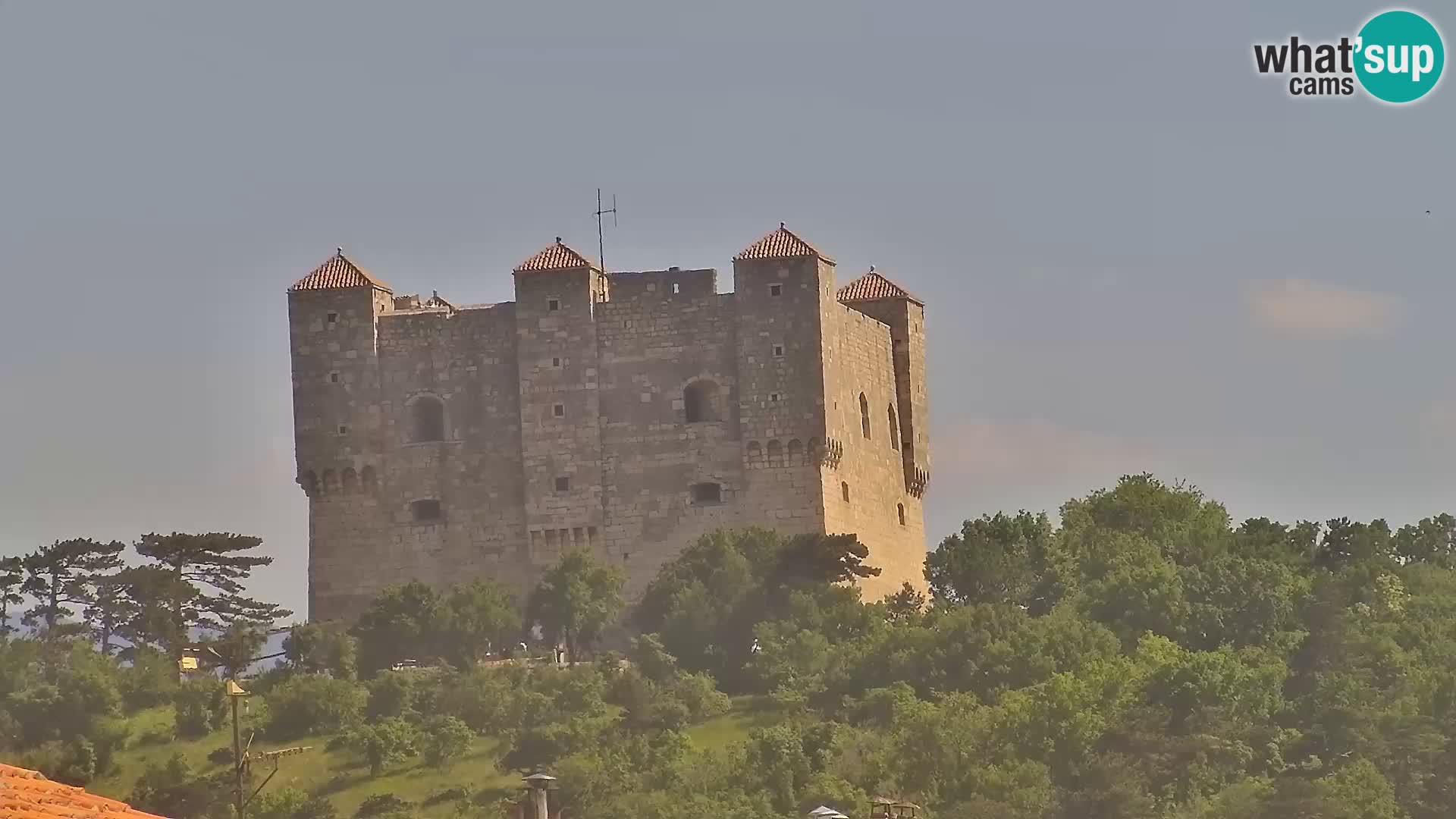 Webcam Senj – Panoramablick auf die Riva Senj