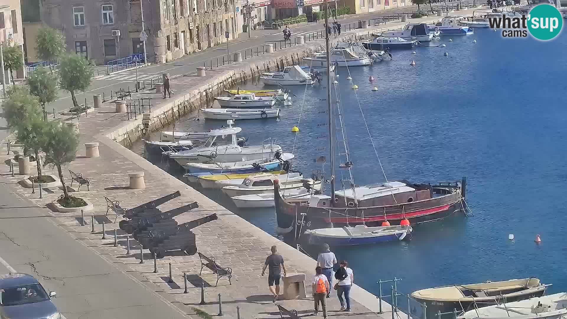 Livecam Senj – Vue panoramique de Senj riva