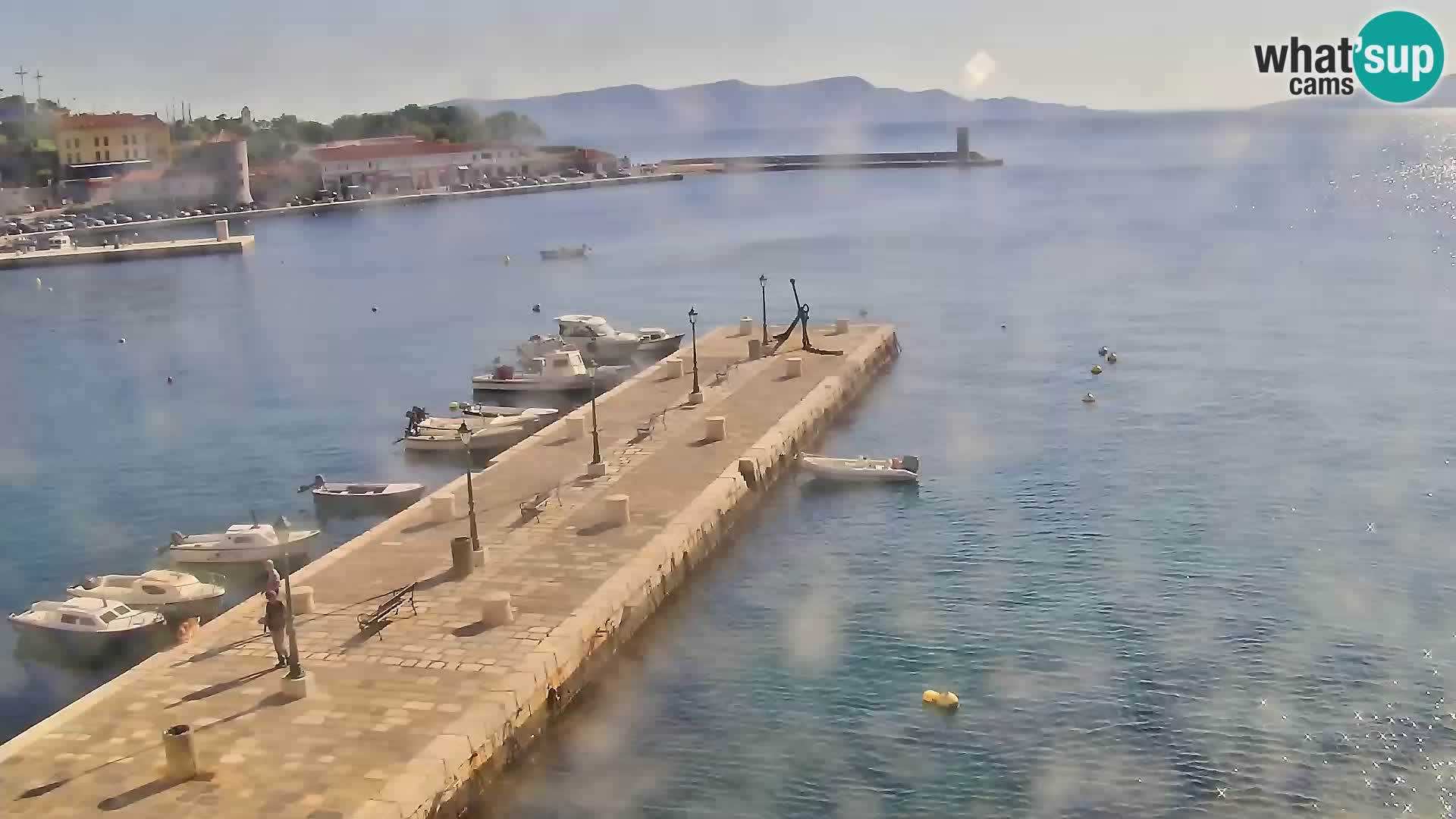 Webcam Senj – Panoramablick auf die Riva Senj