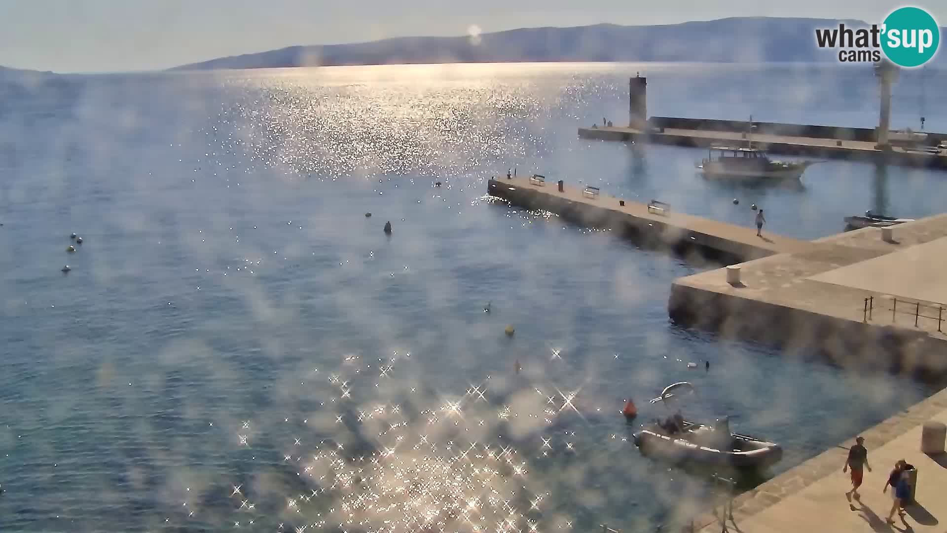 Kamera u živo Senj – Panoramski pogled na senjsku rivu