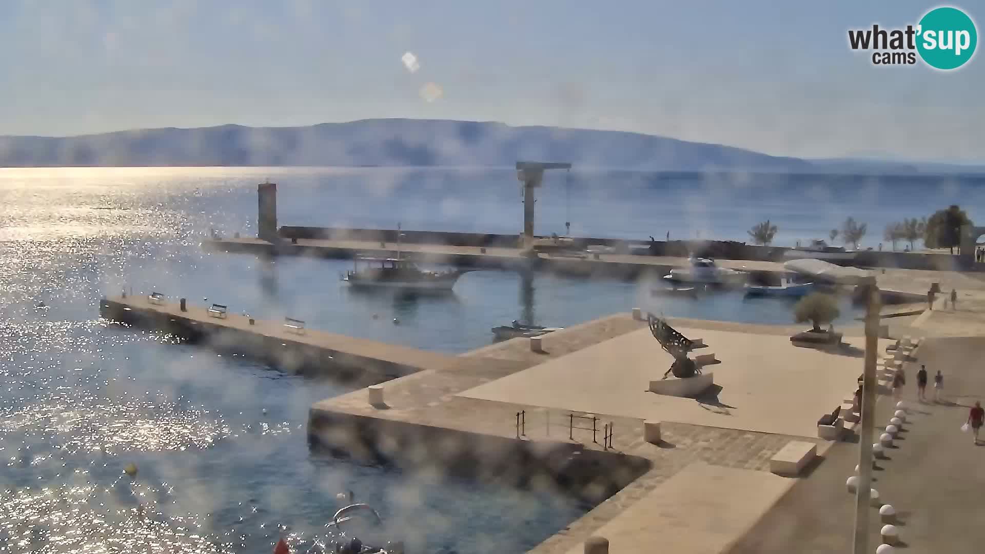 Livecam Senj – Vue panoramique de Senj riva