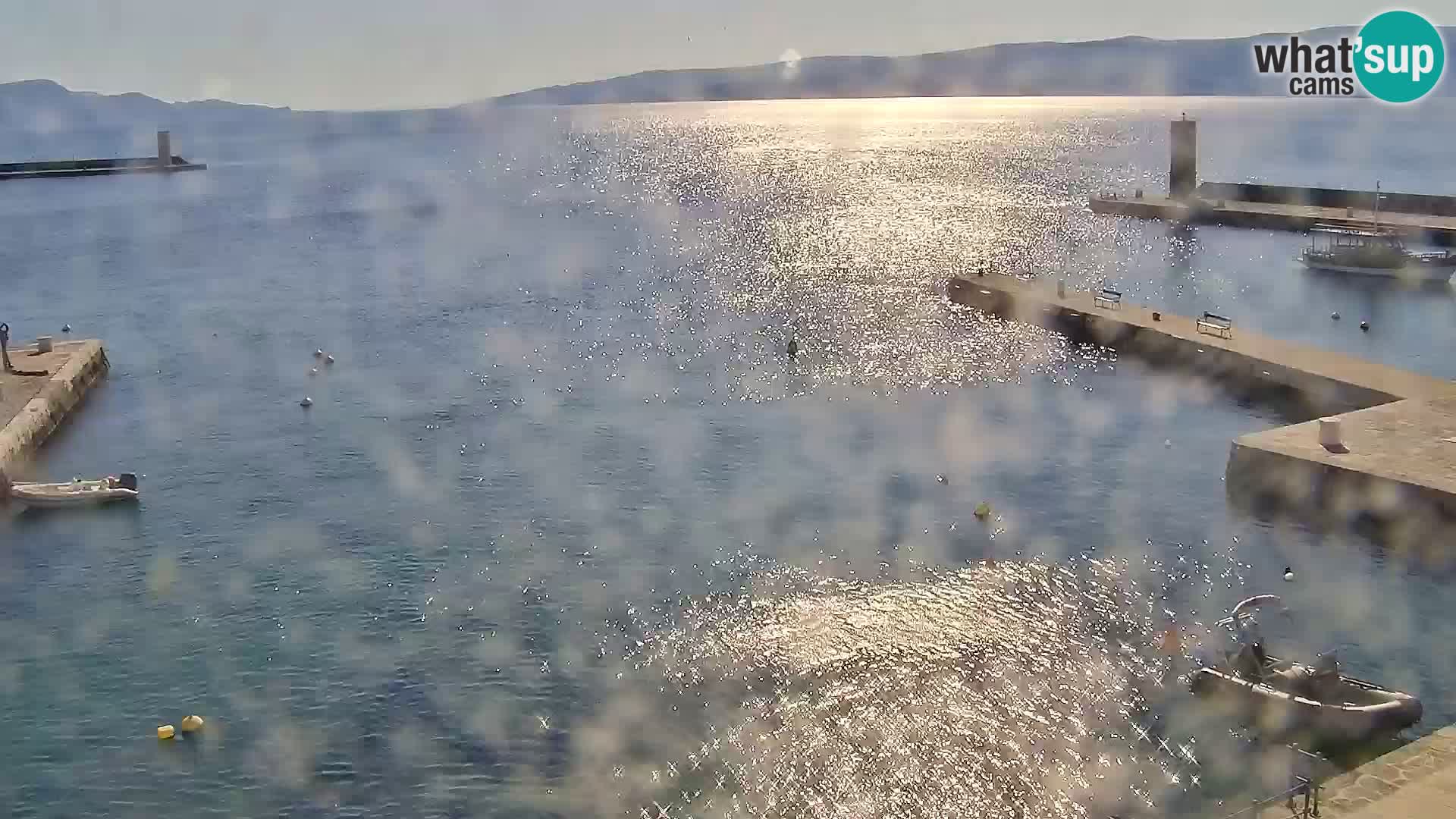 Webcam Senj – Panoramablick auf die Riva Senj