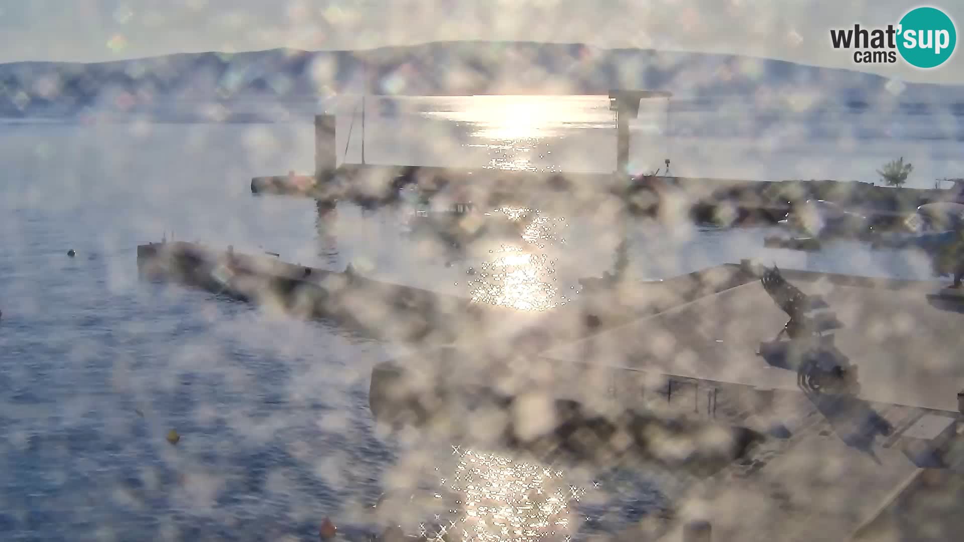 Livecam Senj – Vue panoramique de Senj riva