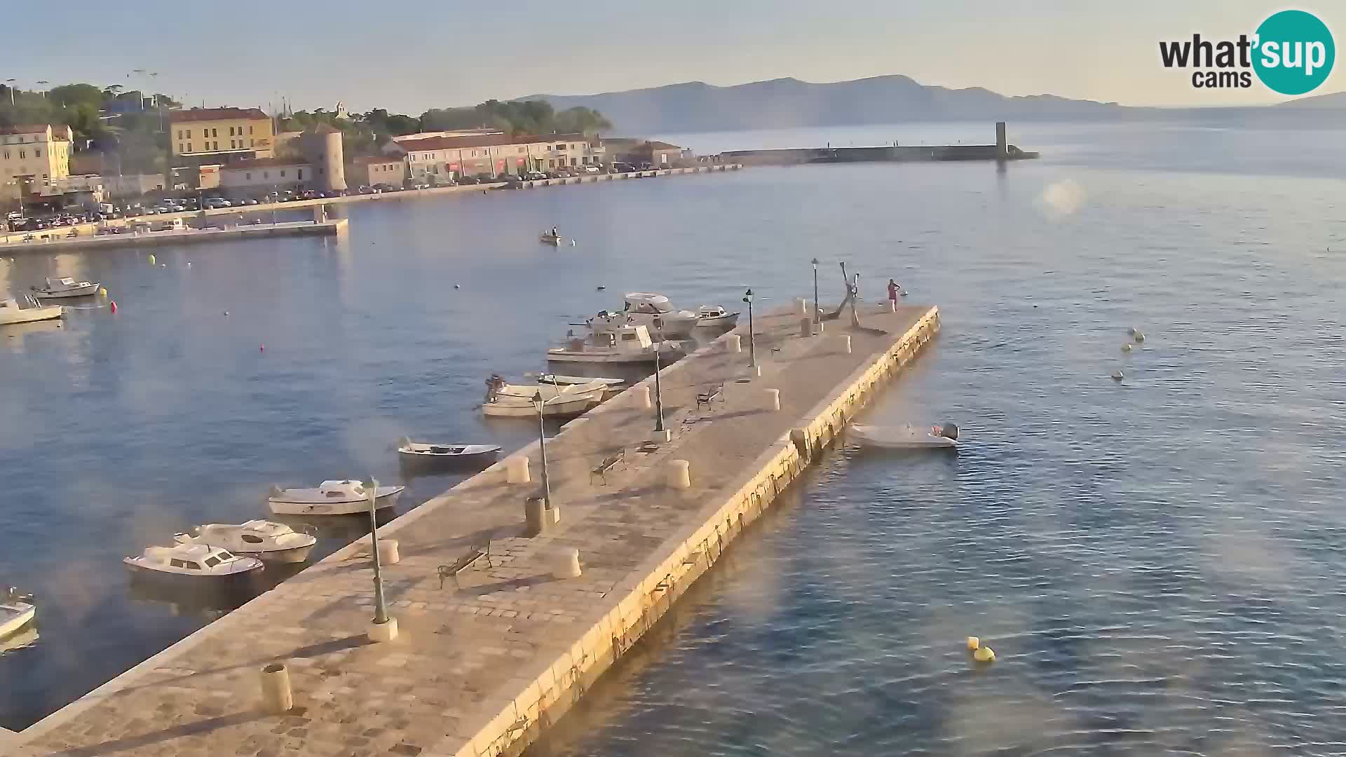 Kamera u živo Senj – Panoramski pogled na senjsku rivu