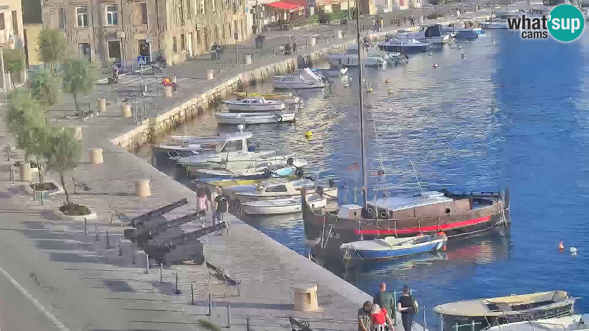 Webcam Senj – Panoramablick auf die Riva Senj
