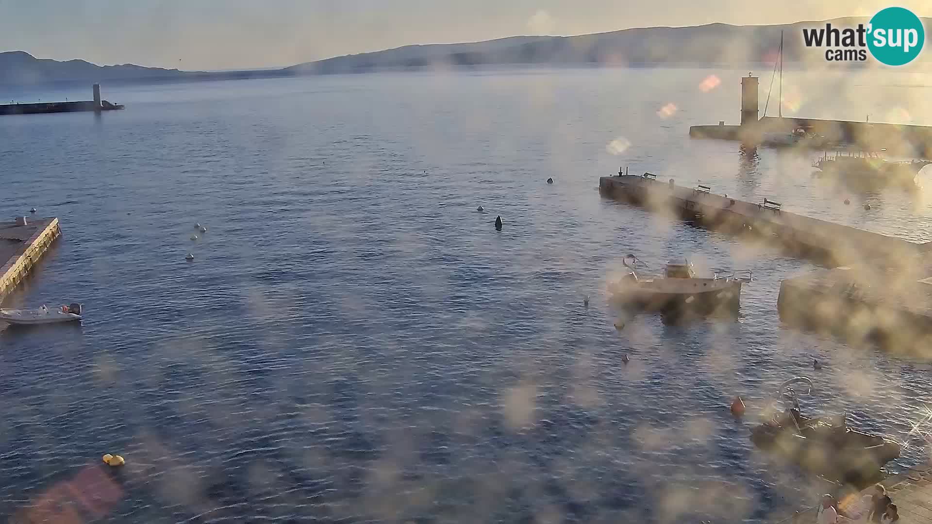 Webcam Senj – Panoramablick auf die Riva Senj