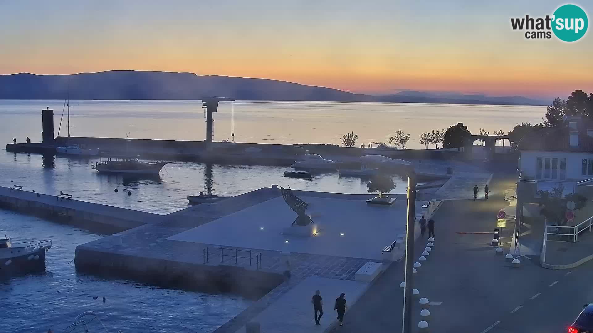 Senj camera en vivo – Vista panorámica de Senj riva