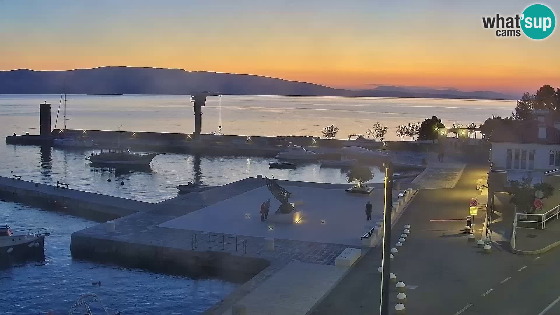 Senj camera en vivo – Vista panorámica de Senj riva