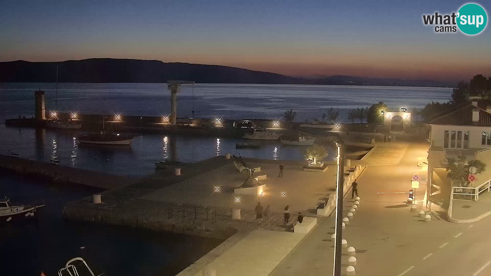 Senj camera en vivo – Vista panorámica de Senj riva