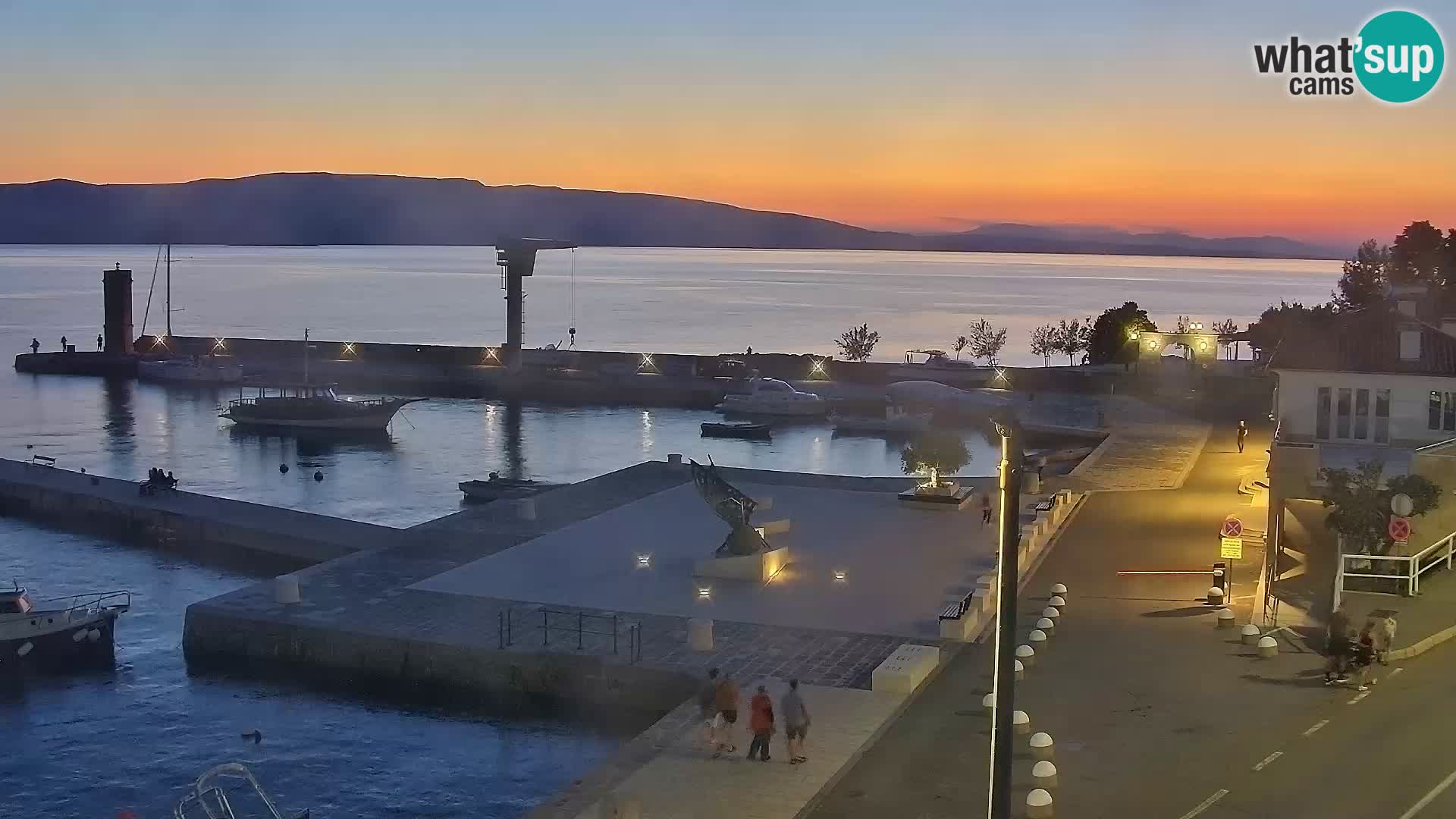 Senj camera en vivo – Vista panorámica de Senj riva