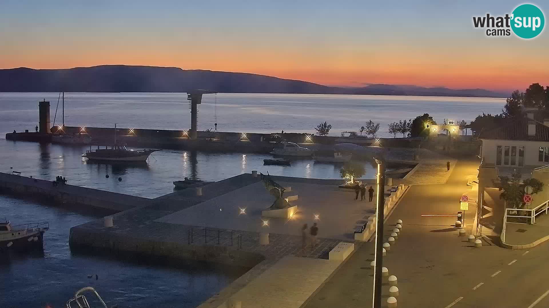 Senj Spletna kamera – pogled na obalo Senja