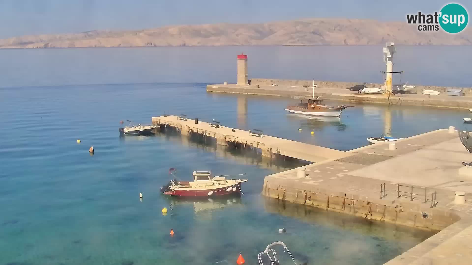 Webcam Senj – Panoramablick auf die Riva Senj