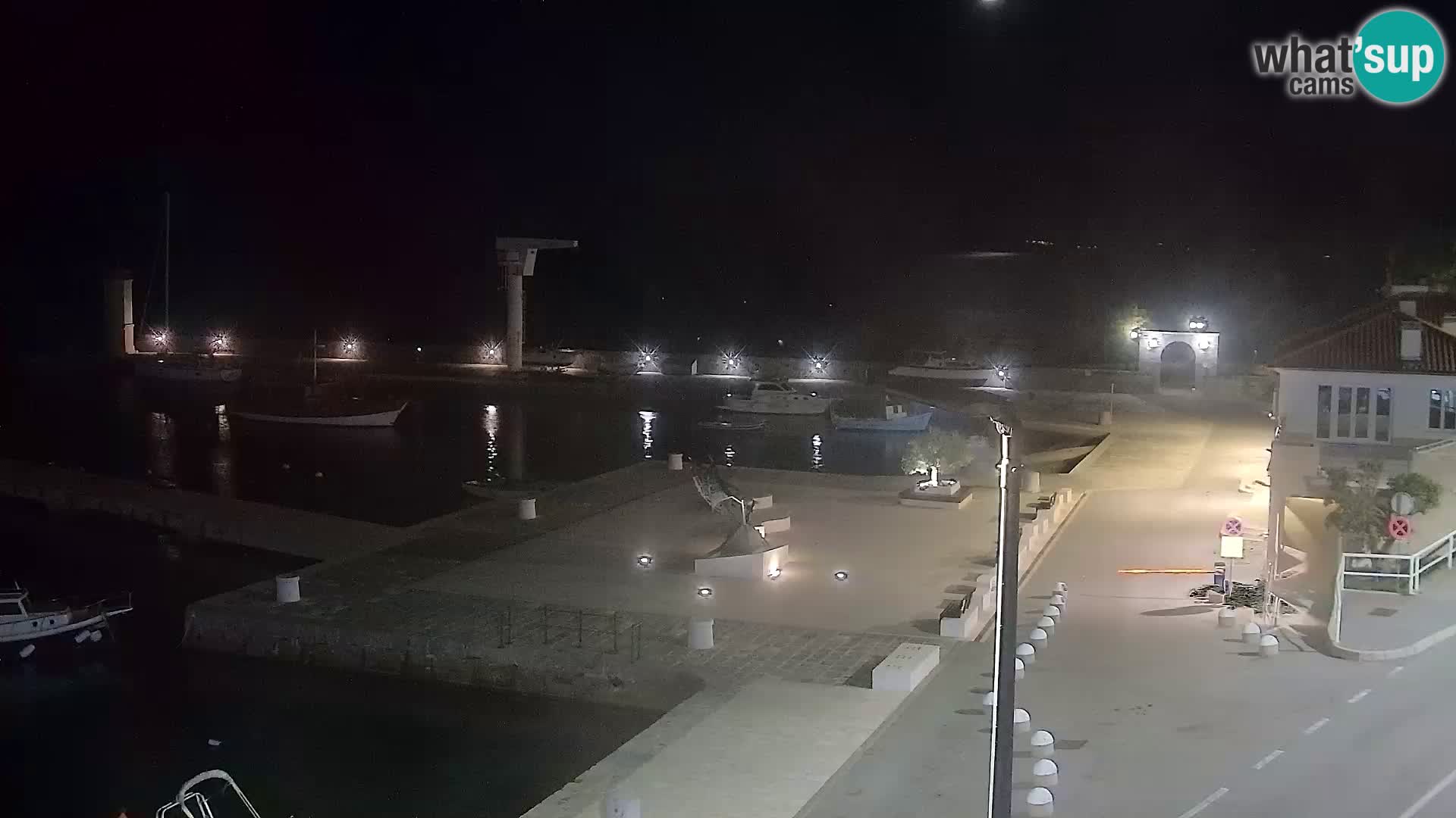 Webcam Senj – Panoramablick auf die Riva Senj
