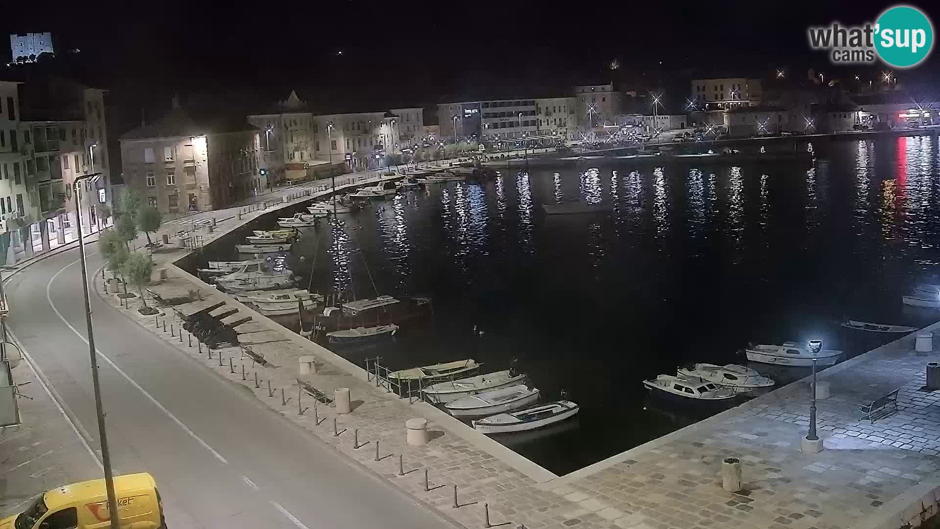 Webcam Senj – Panoramablick auf die Riva Senj