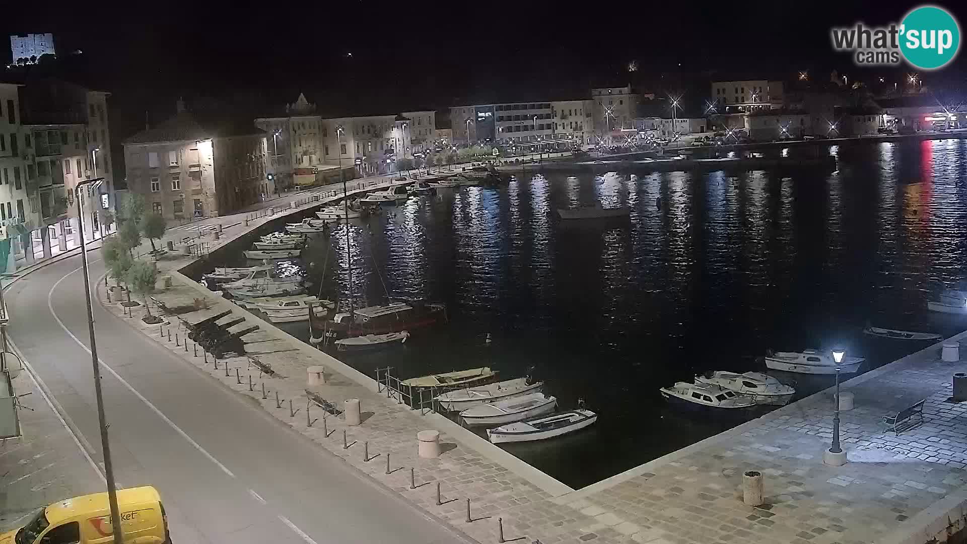 Livecam Senj – Vue panoramique de Senj riva