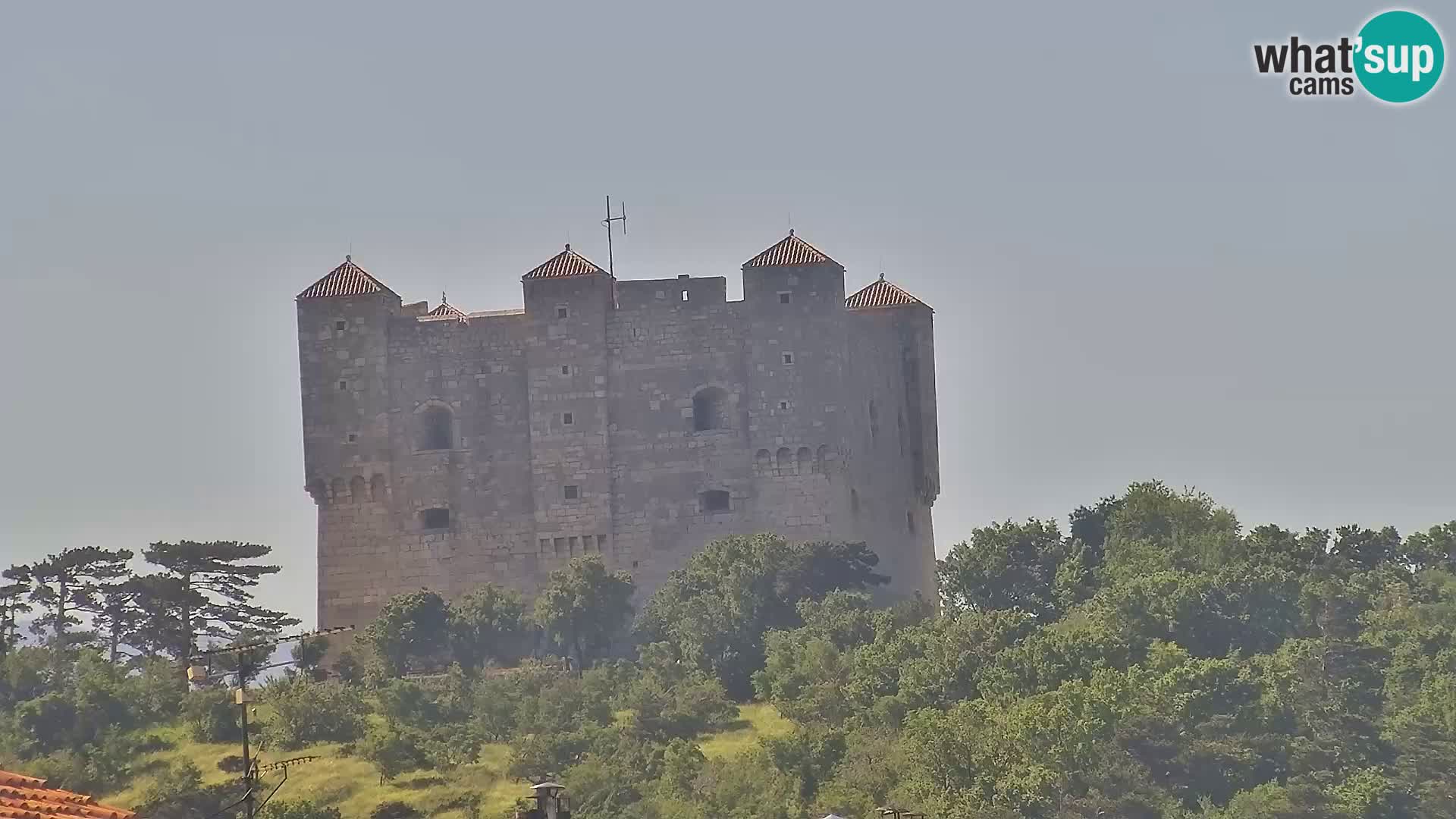 Livecam Senj – Vue panoramique de Senj riva