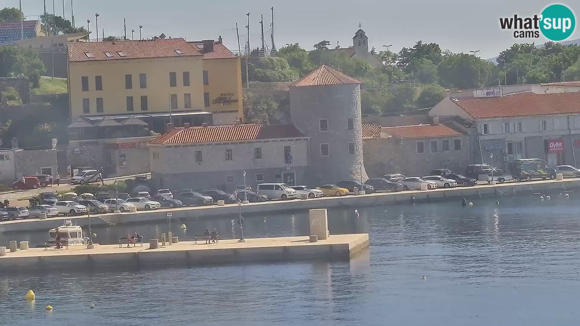 Webcam Senj – Panoramablick auf die Riva Senj