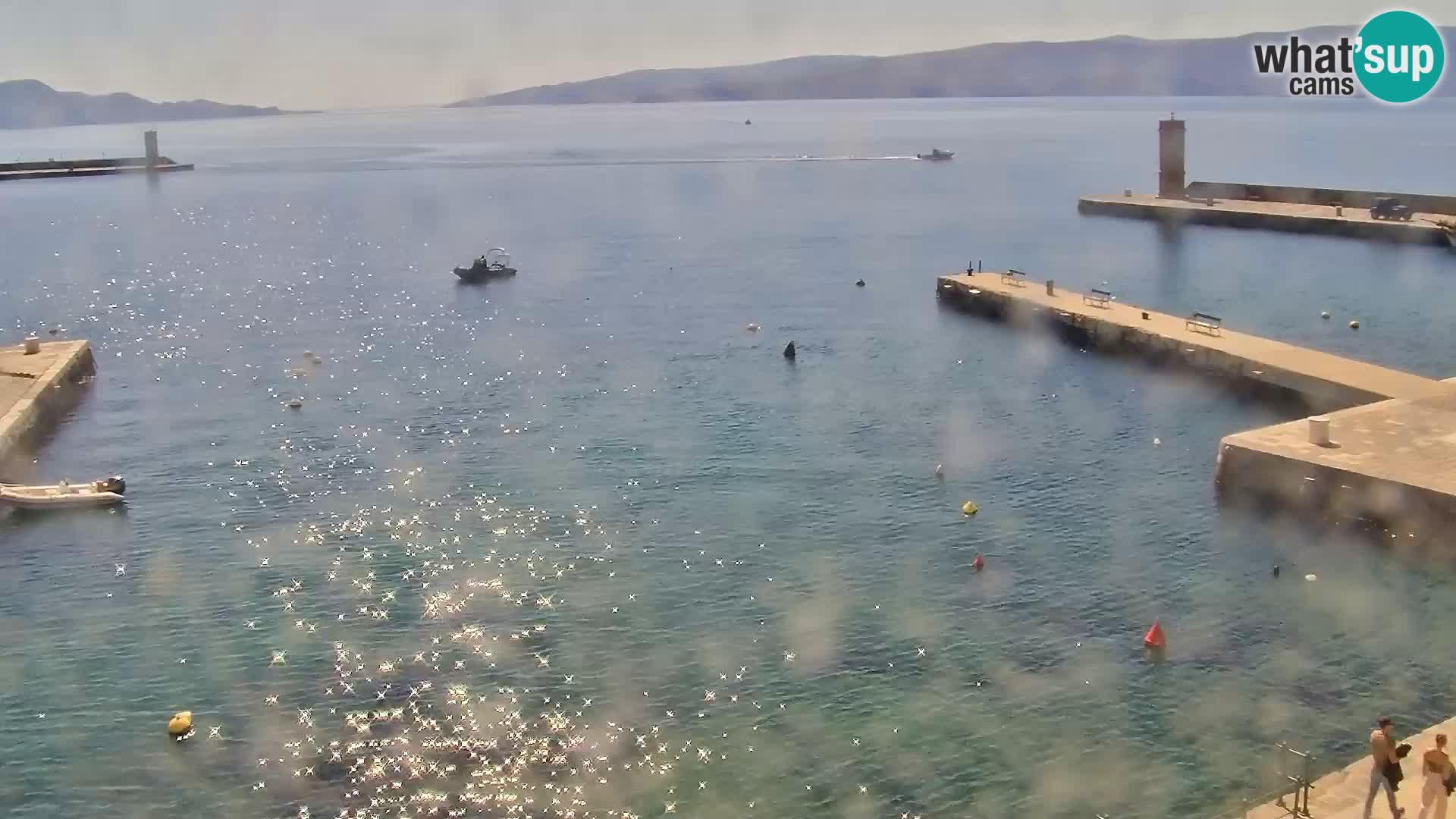 Webcam Senj – Panoramablick auf die Riva Senj