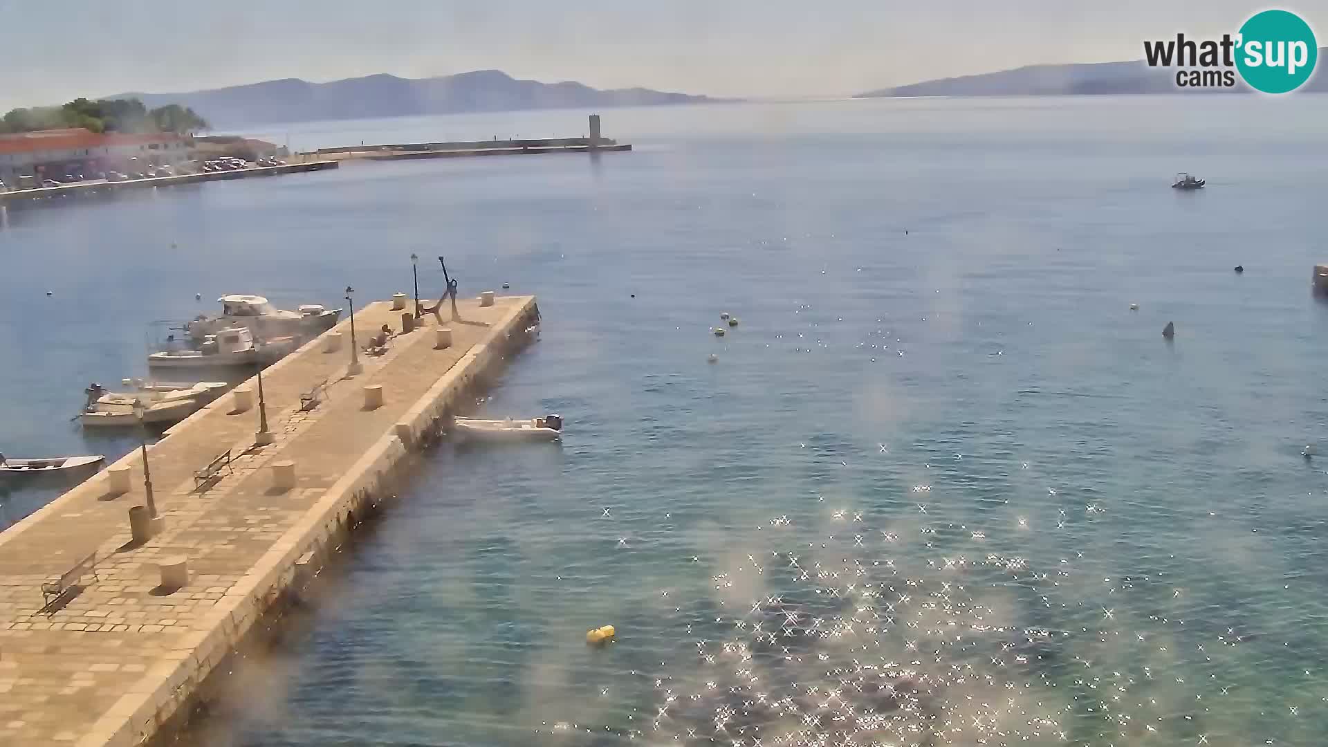 Livecam Senj – Vue panoramique de Senj riva