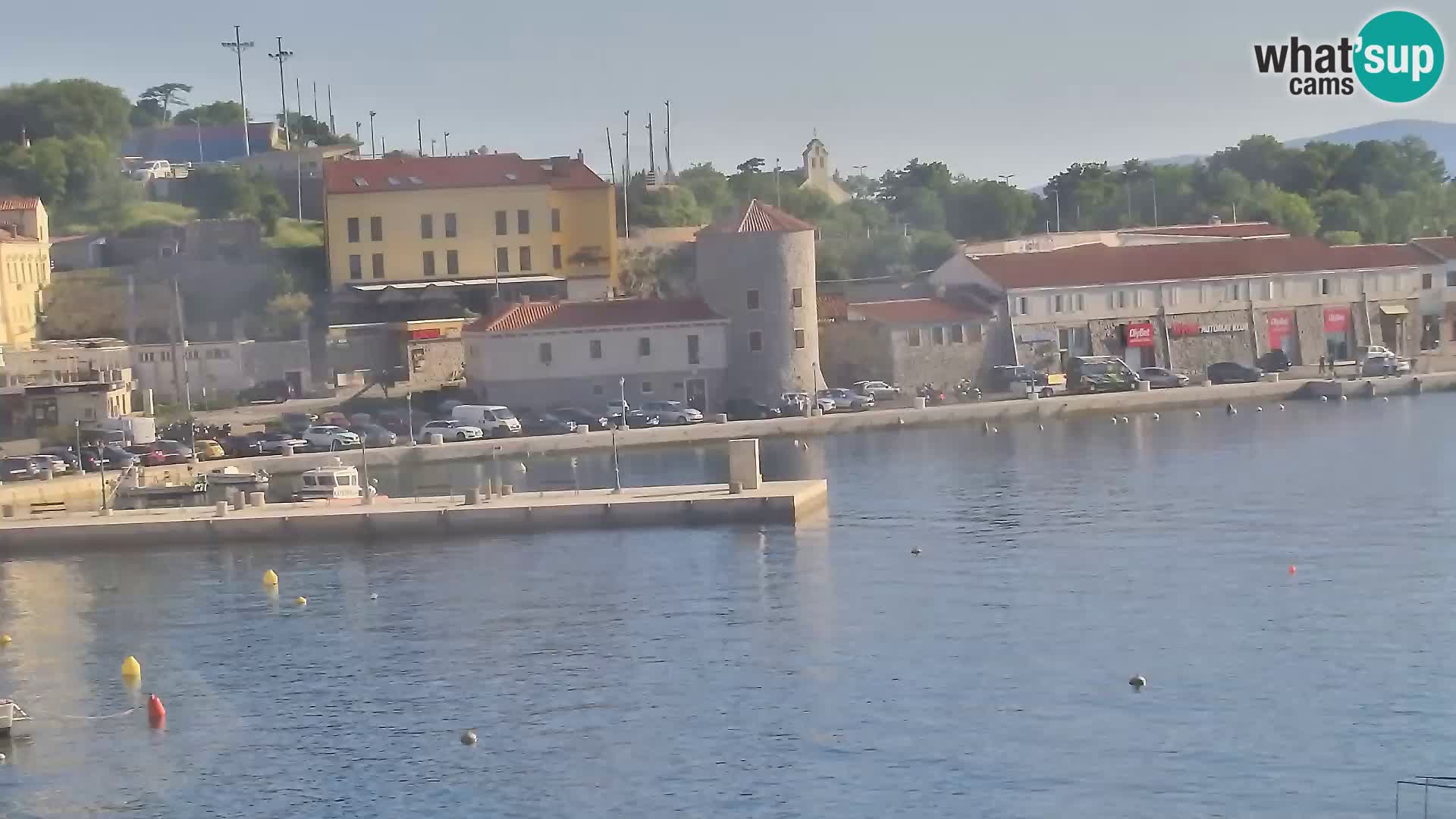 Webcam Senj – Panoramablick auf die Riva Senj