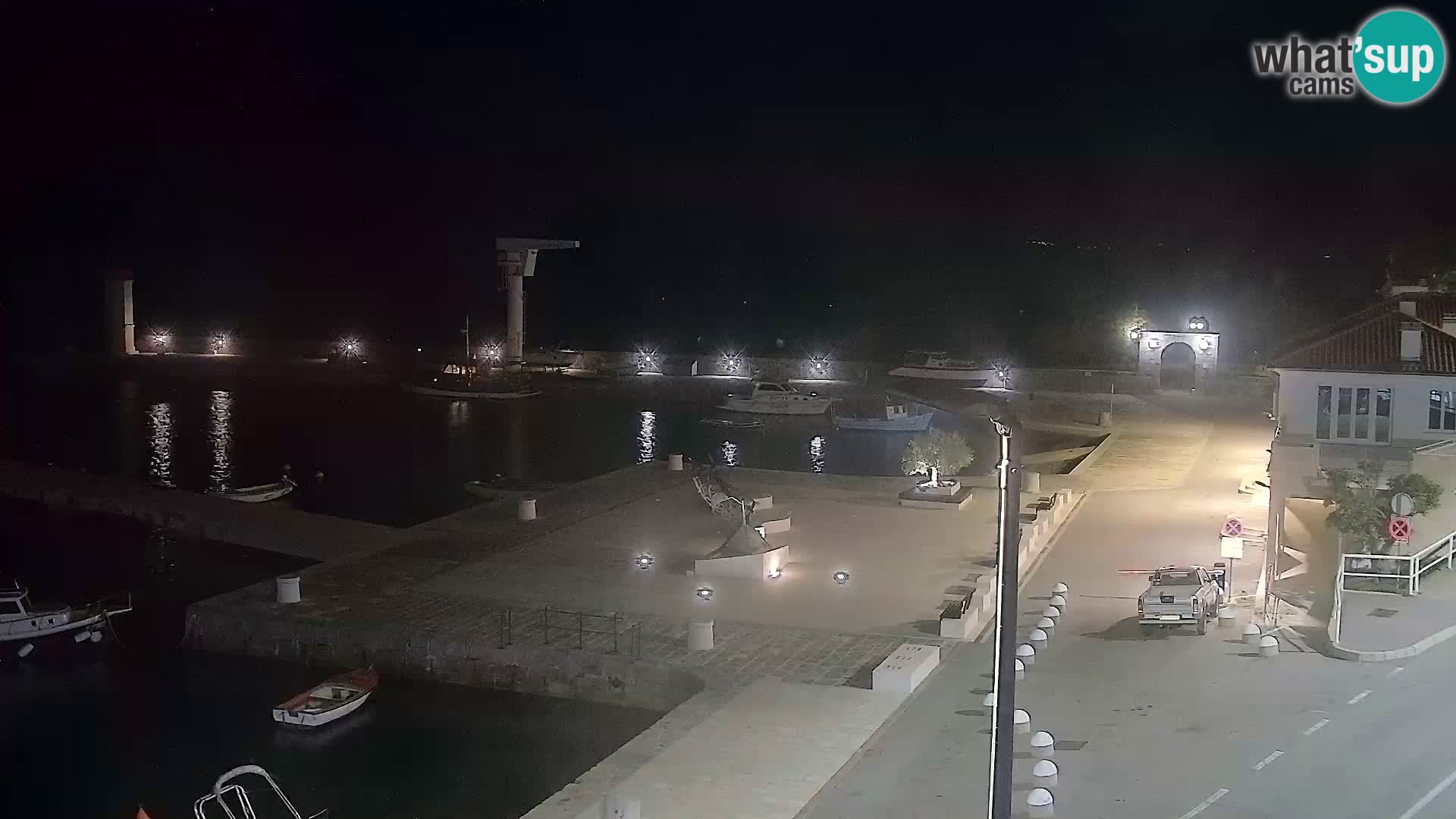 Kamera u živo Senj – Panoramski pogled na senjsku rivu