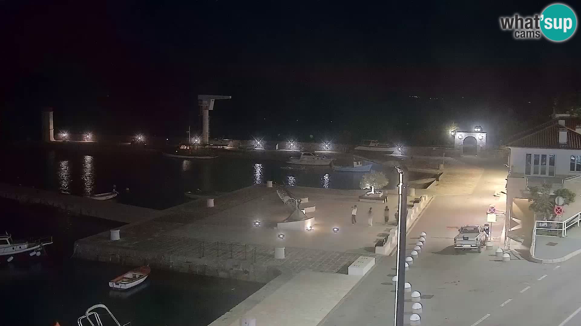 Webcam Senj – Panoramablick auf die Riva Senj
