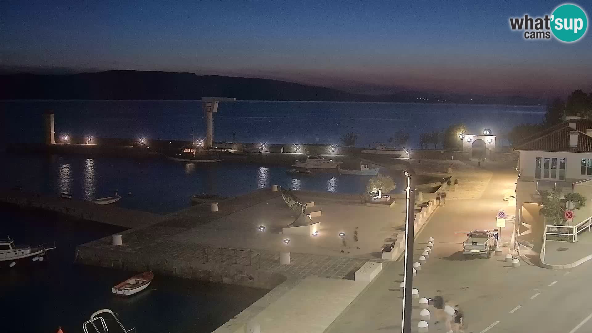 Senj camera en vivo – Vista panorámica de Senj riva