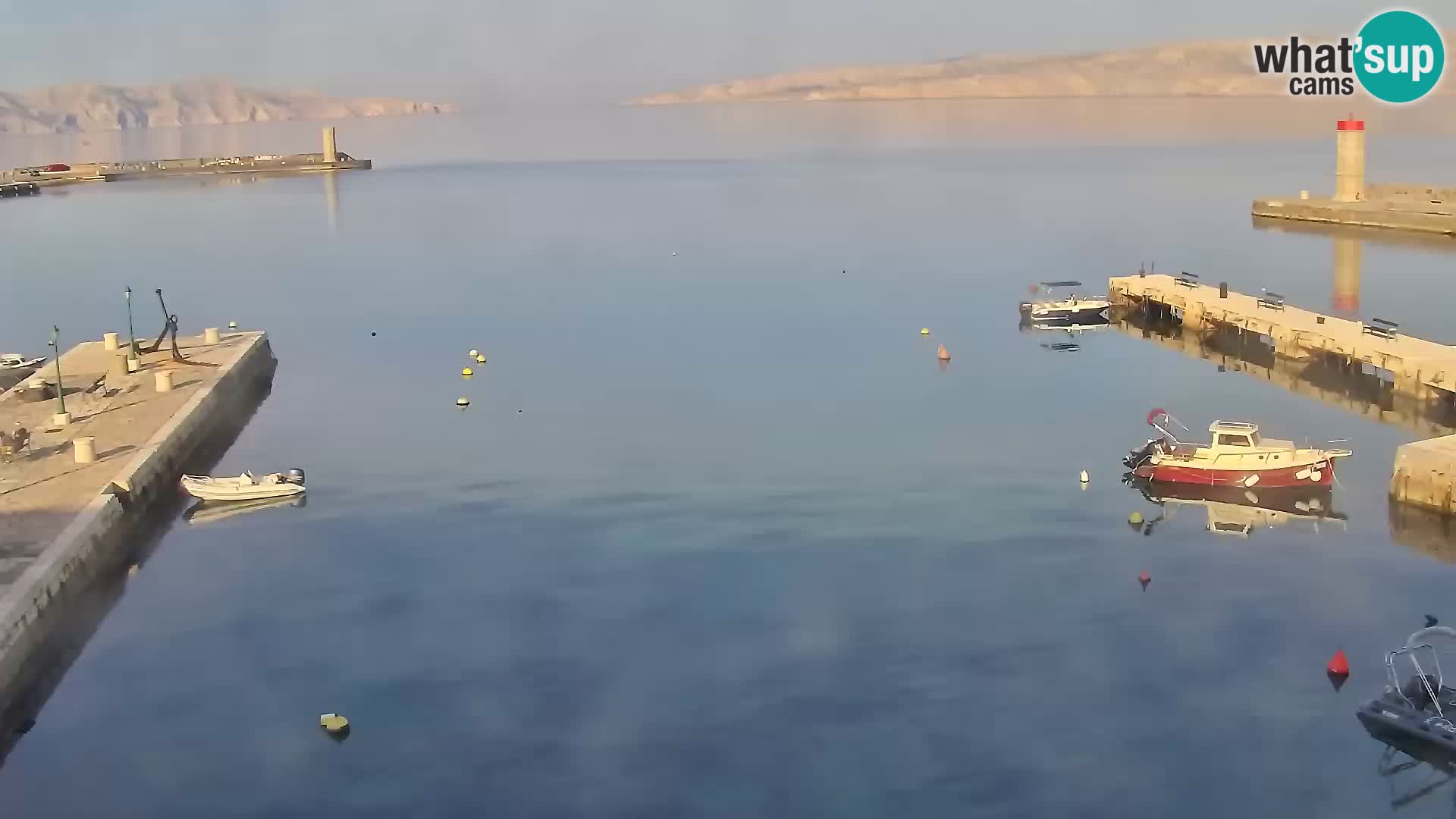 Webcam Senj – Panoramablick auf die Riva Senj