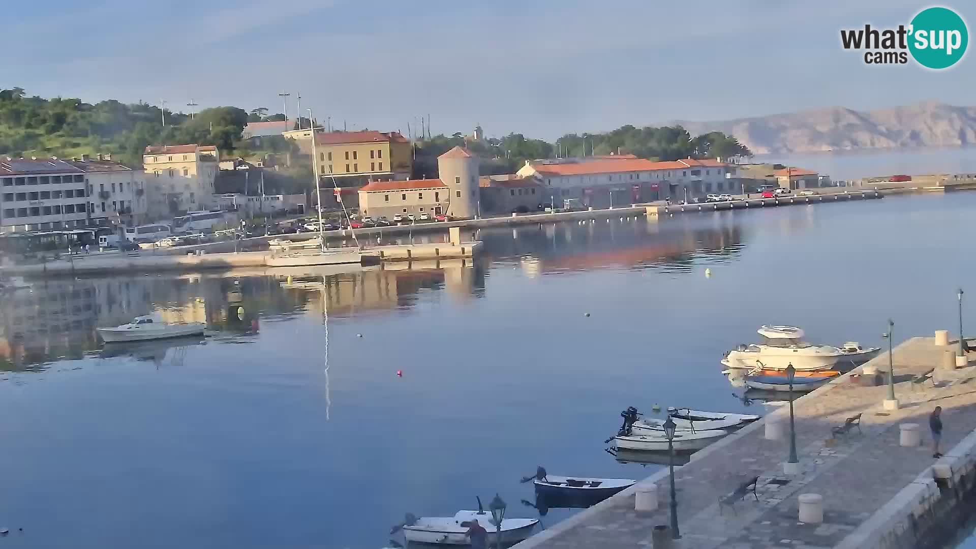 Senj camera en vivo – Vista panorámica de Senj riva