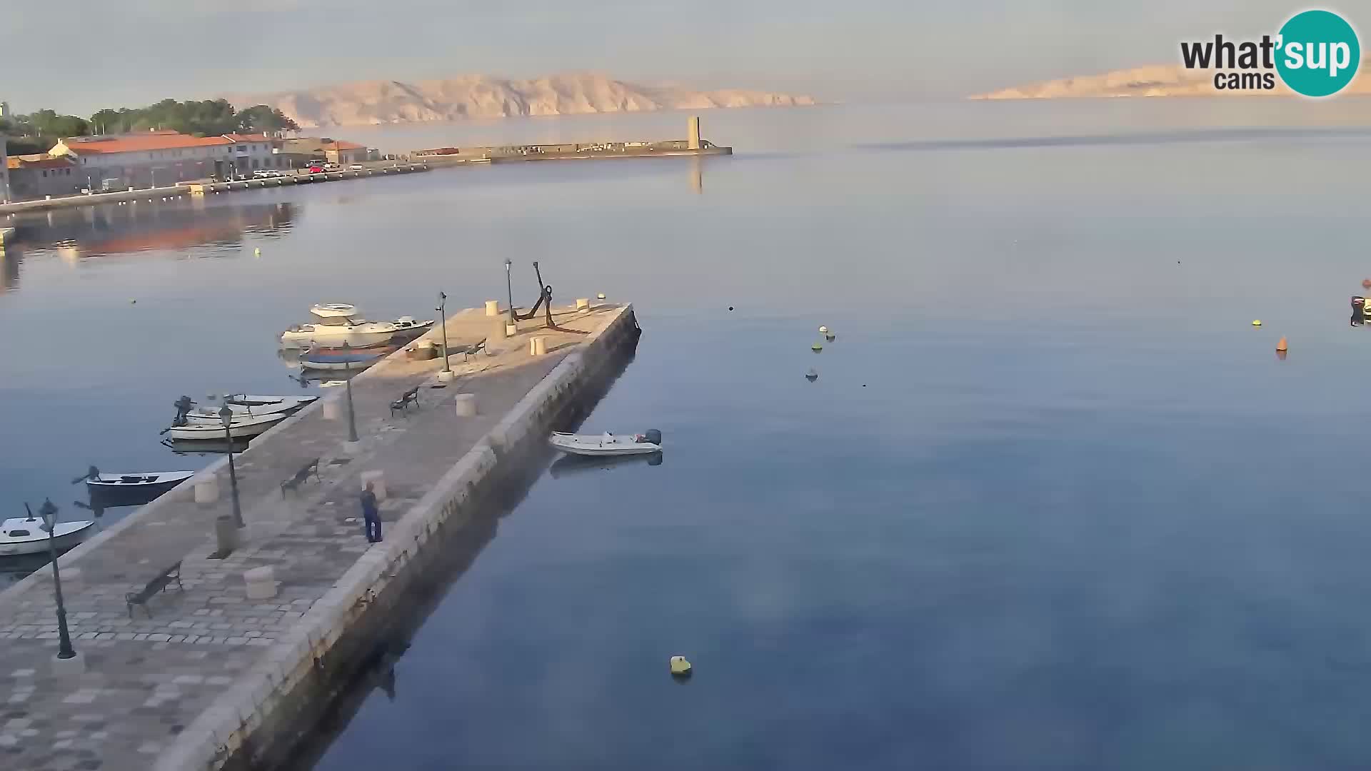 Kamera u živo Senj – Panoramski pogled na senjsku rivu