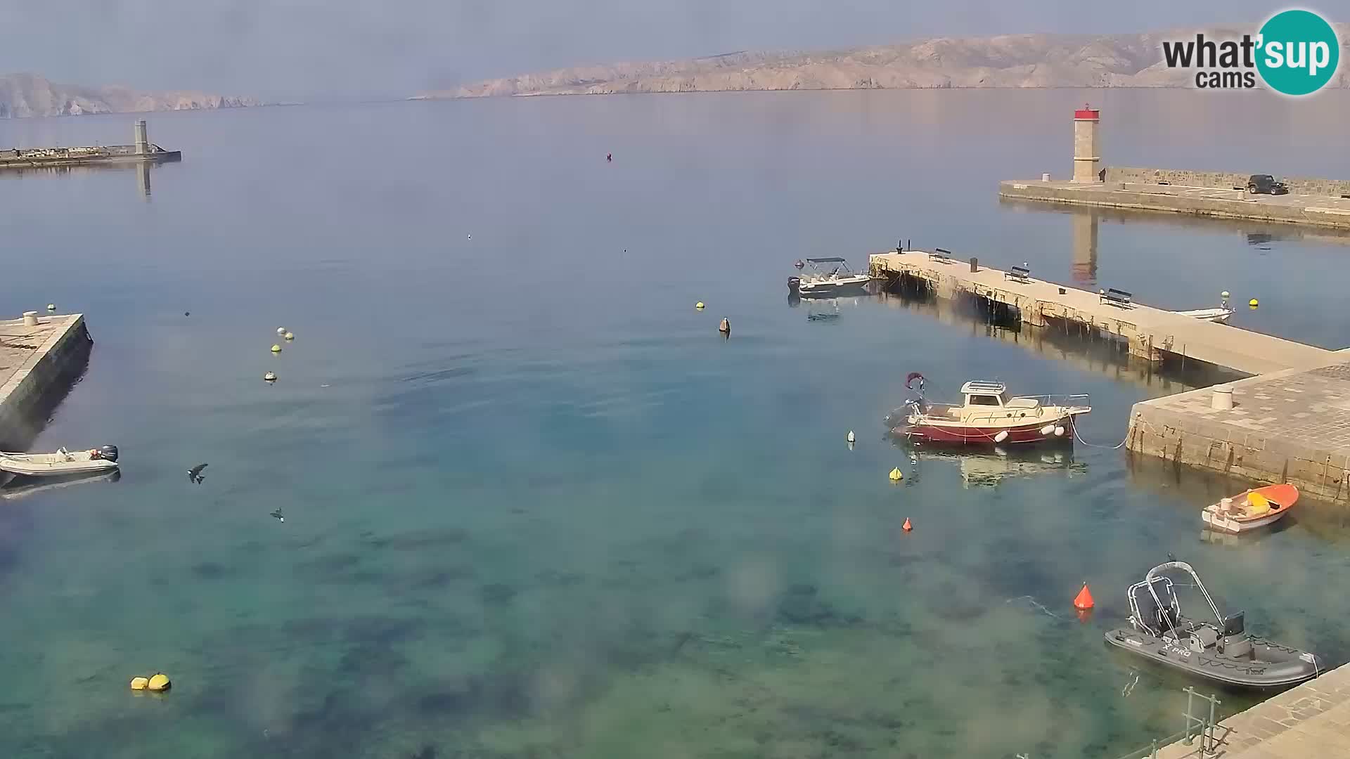 Livecam Senj – Vue panoramique de Senj riva
