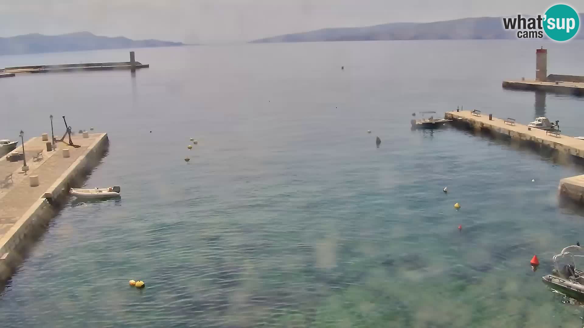Webcam Senj – Panoramablick auf die Riva Senj