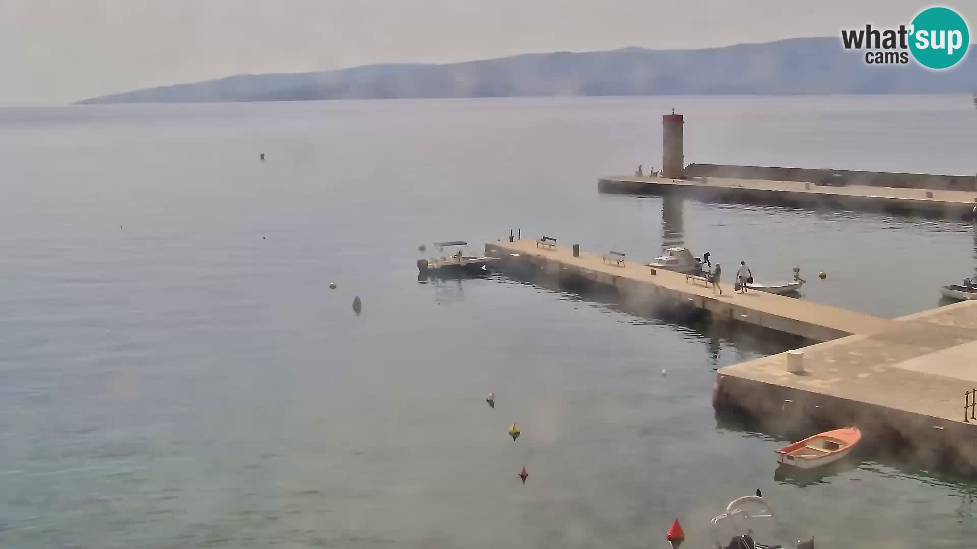 Livecam Senj – Vue panoramique de Senj riva