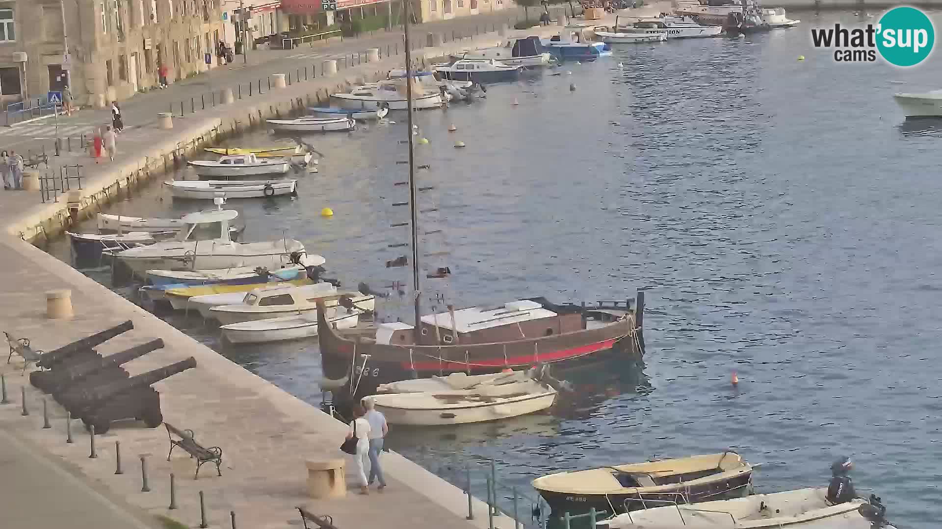 Livecam Senj – Vue panoramique de Senj riva