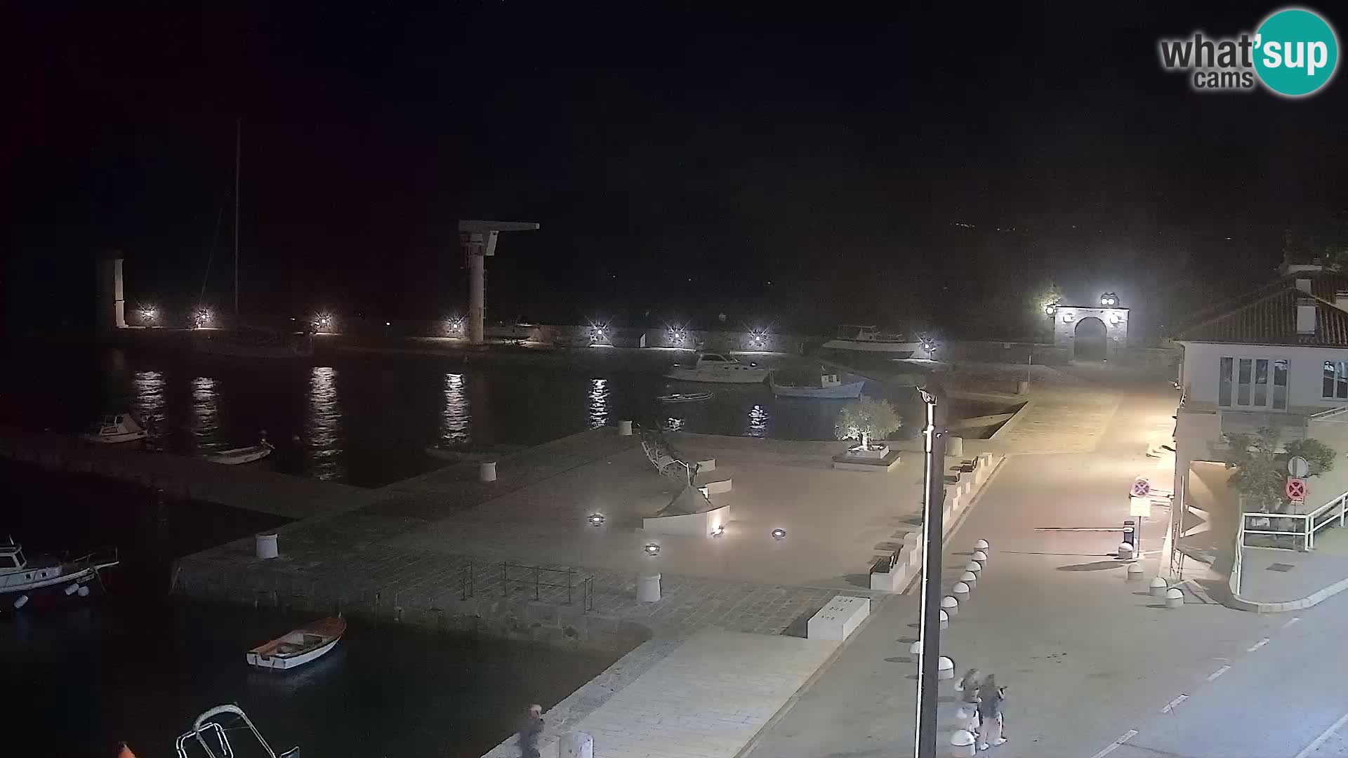 Webcam Senj – Panoramablick auf die Riva Senj